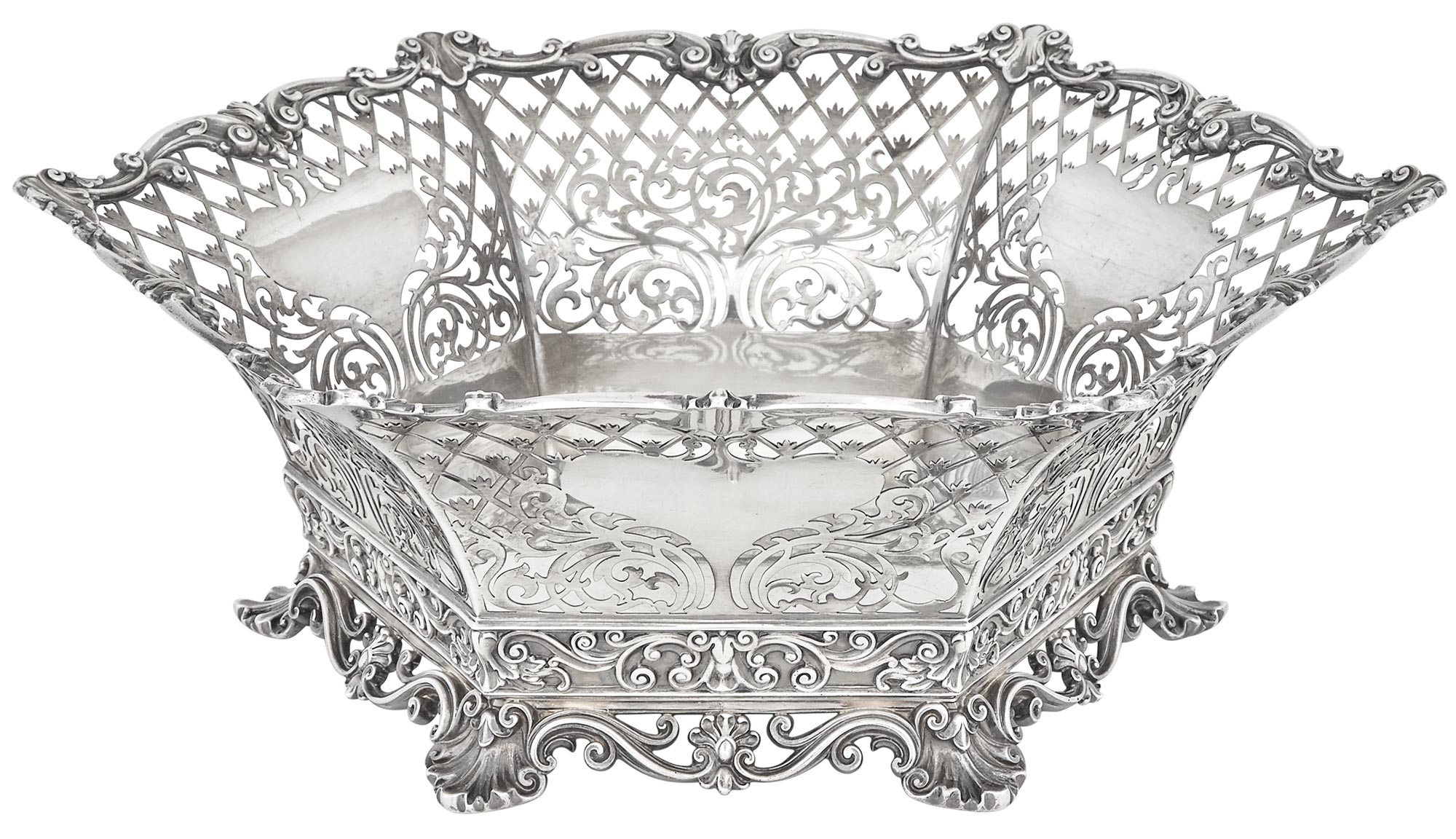 Lot image - Gorham Sterling Silver Centerpiece Basket