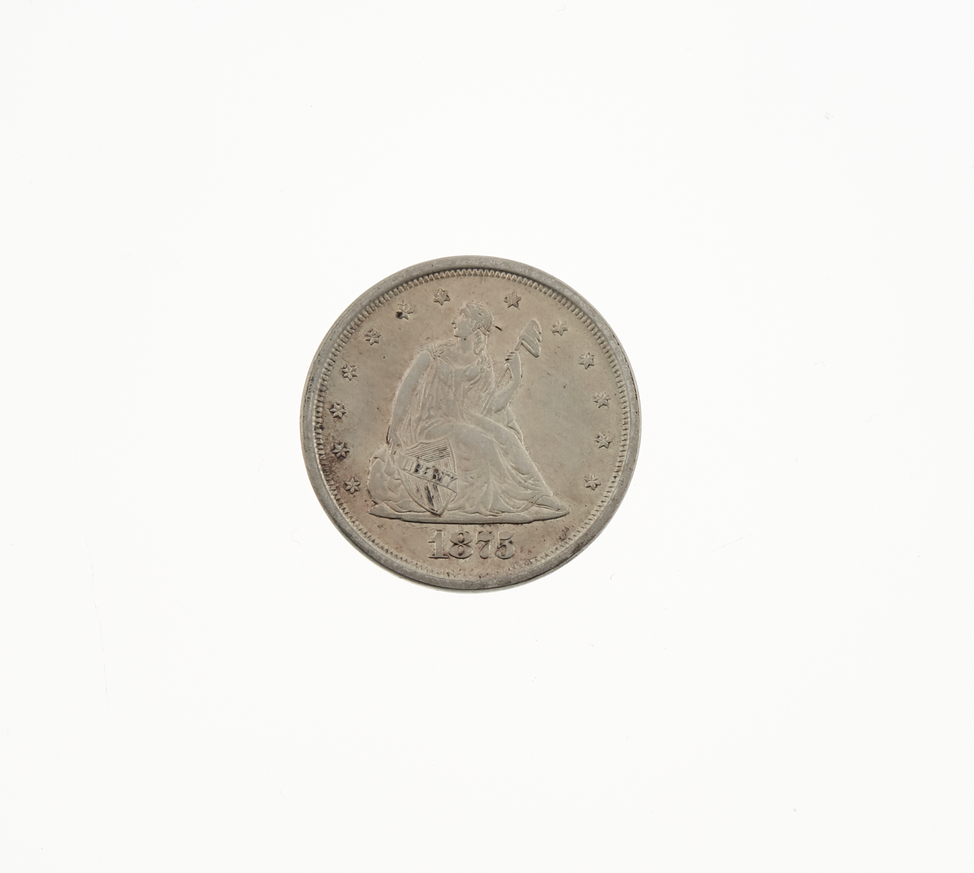 Lot image - United States 1875-S Liberty Seated Twenty-Cent Piece