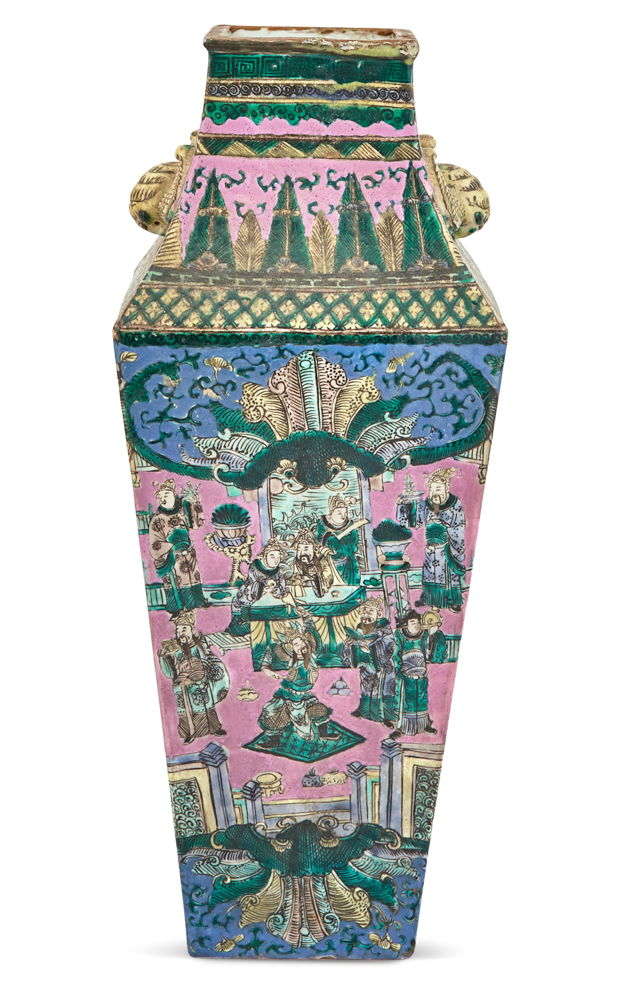 Lot image - A Chinese Enameled Porcelain Vase