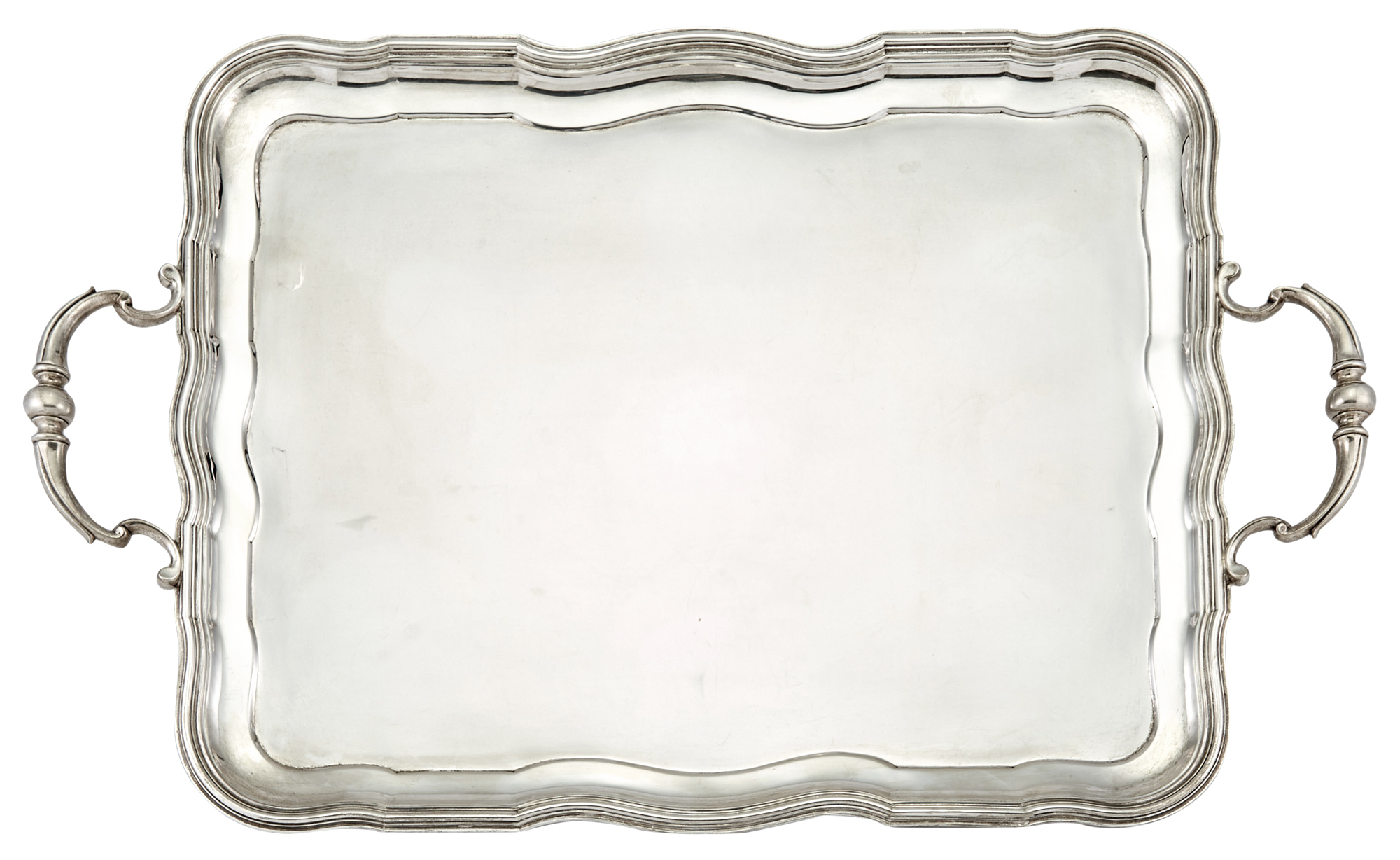 Lot image - George V Sterling Silver Two-Handle Tray