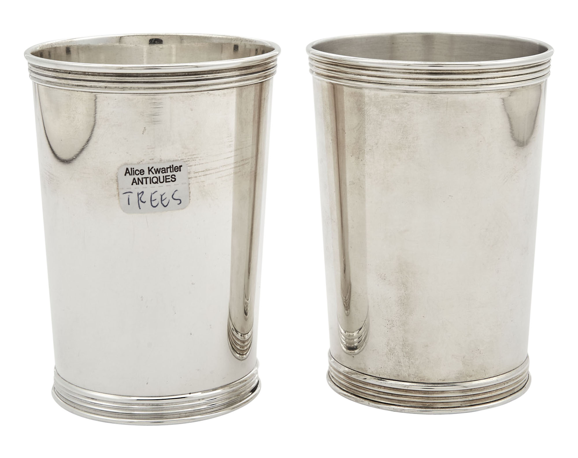 Lot image - Pair of Sterling Silver Julep Cups