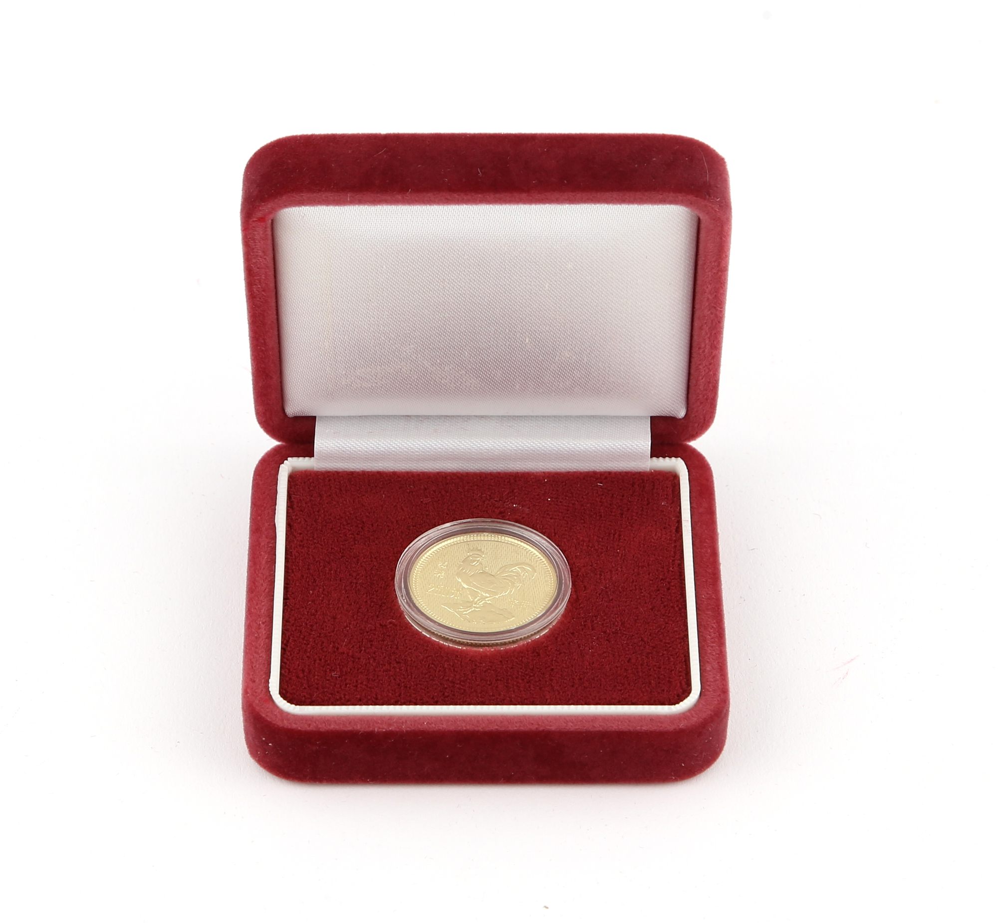 Lot image - China 1981 Lunar Year of the Rooster Proof Gold Coin  Y# 33