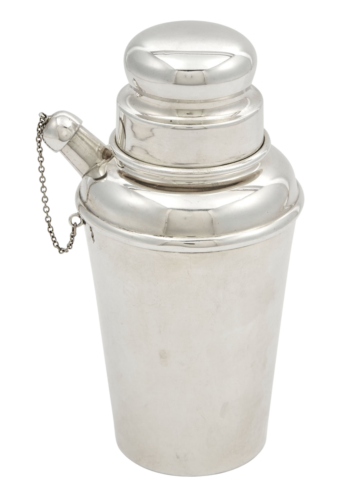Lot image - American Sterling Silver One Pint Cocktail Shaker