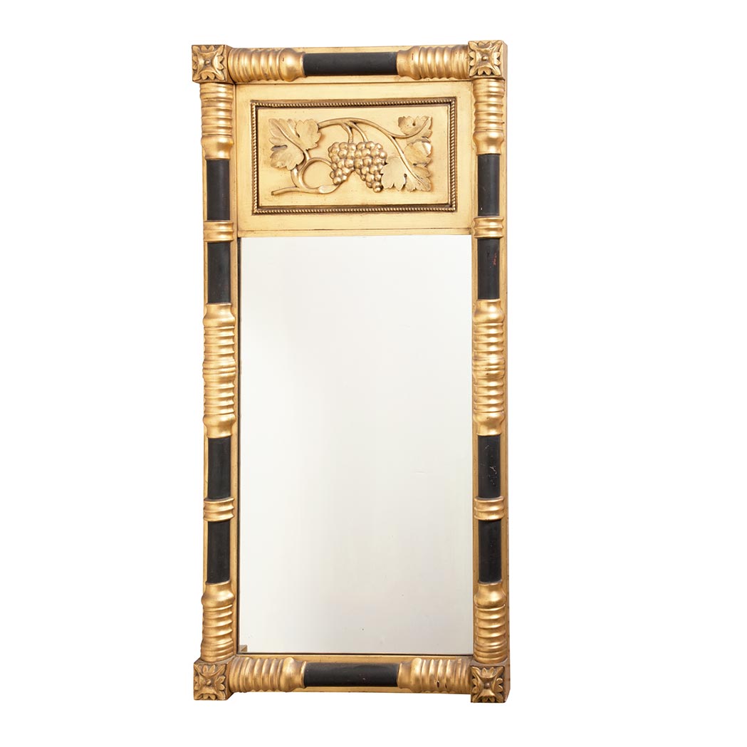 Lot image - Classical Gilt-Wood and Painted Pier Mirror
