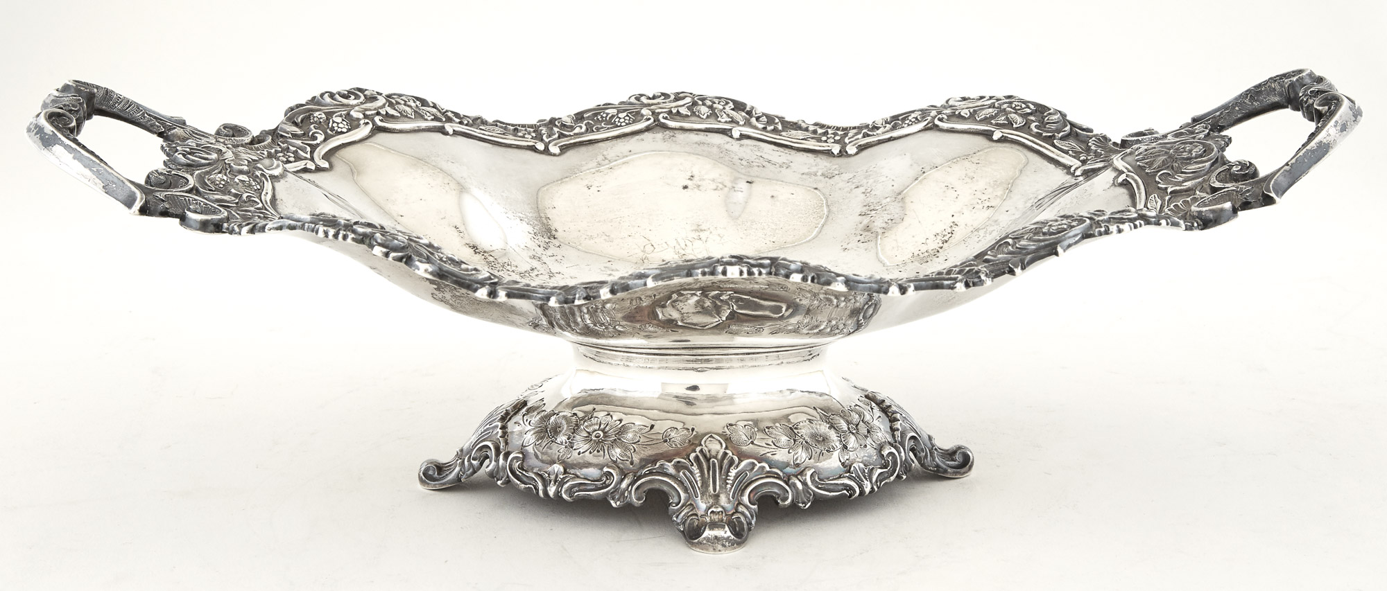 Lot image - William Gale & Son Silver Two-Handled Center Bowl