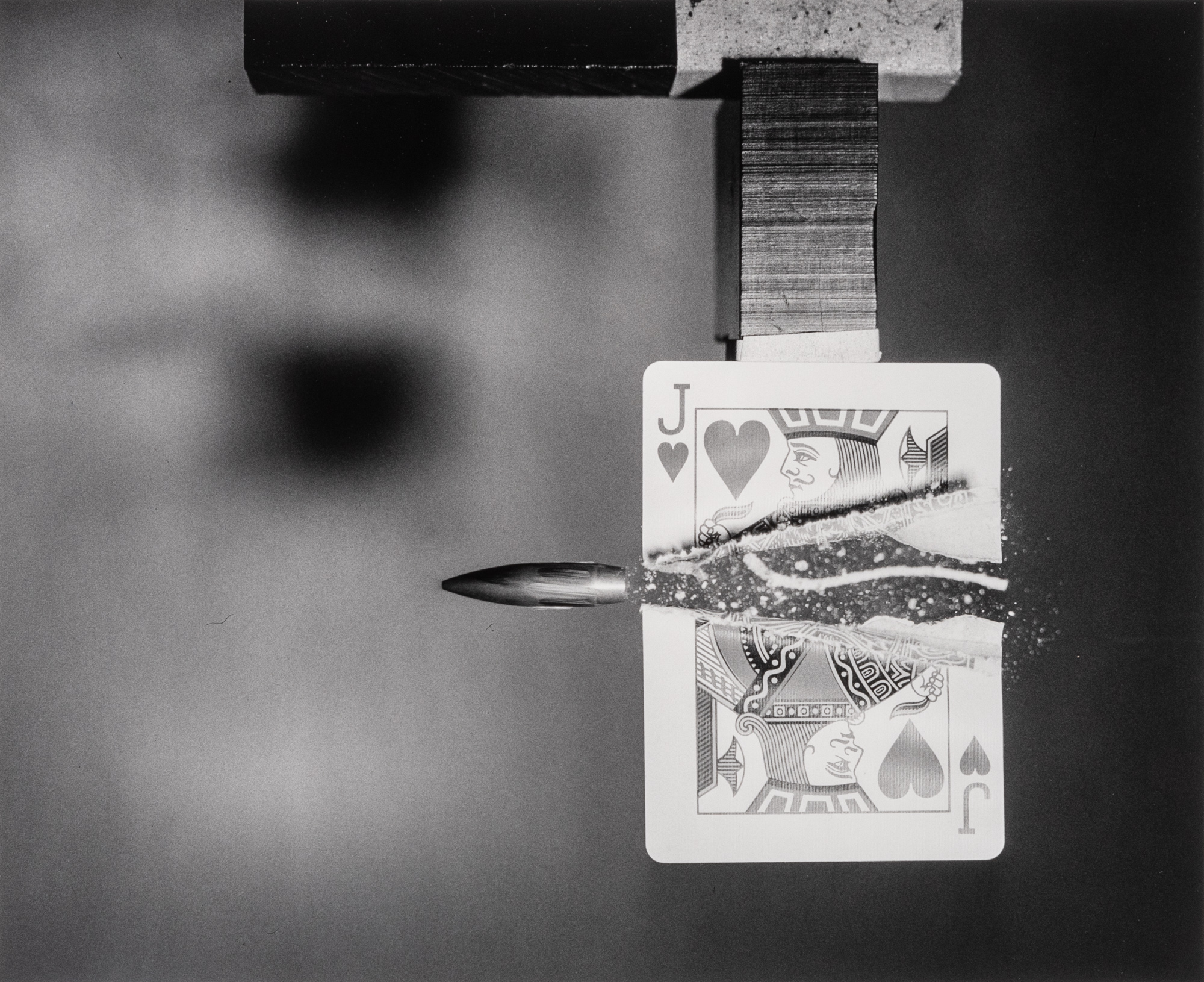 Lot image - EDGERTON, HAROLD EUGENE (1903-1990)  Bullet through Jack of Hearts,