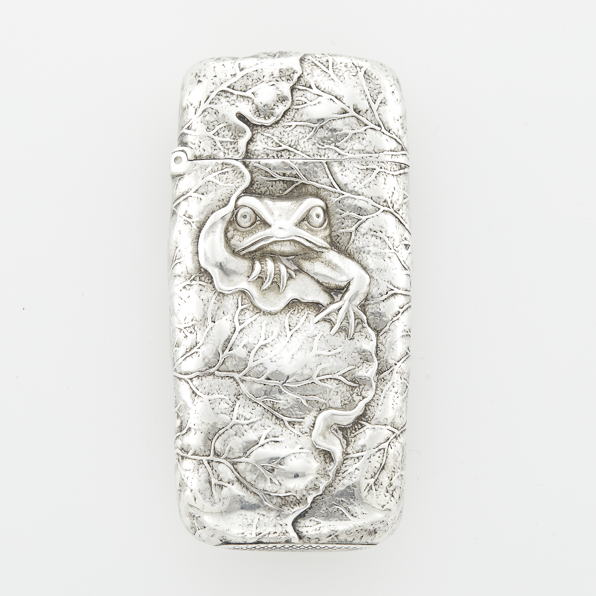 Lot image - Sheibler Sterling Silver Aesthetic Movement Matchsafe