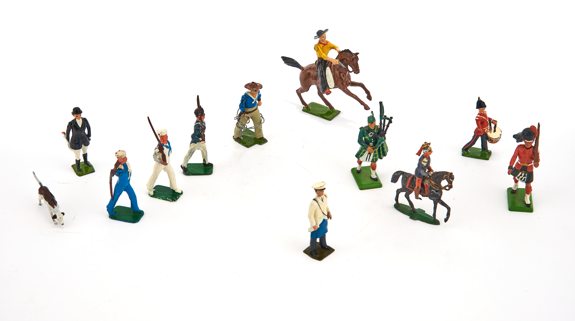 Lot image - Metal Toy Soldier Group