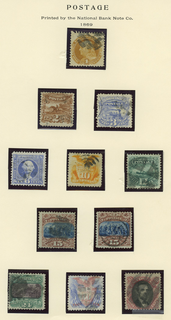 Lot image - United States 1869 Pictorial Issue, Scott 112-122