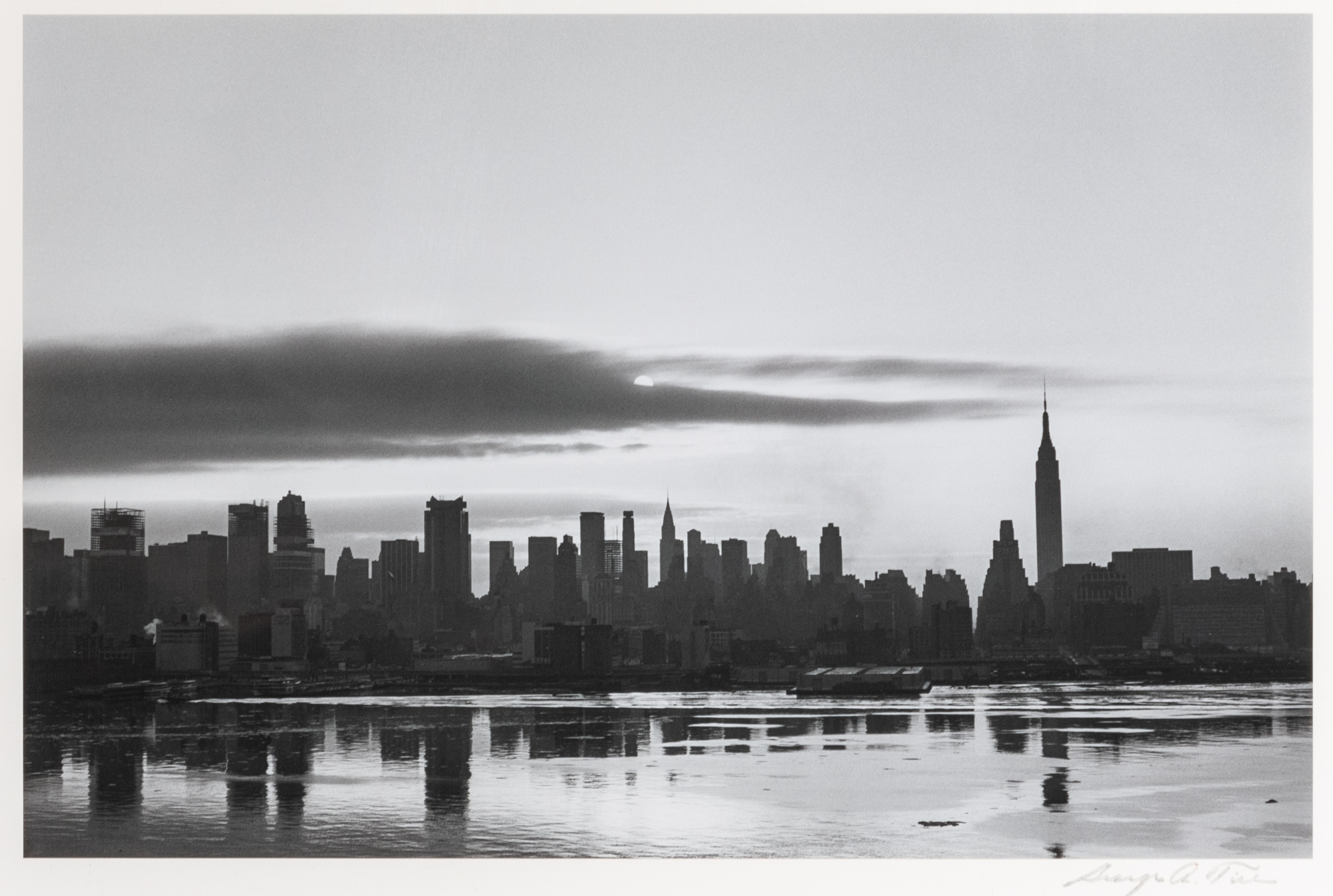 Lot image - TICE, GEORGE b. 1938  Sunrise, New York,