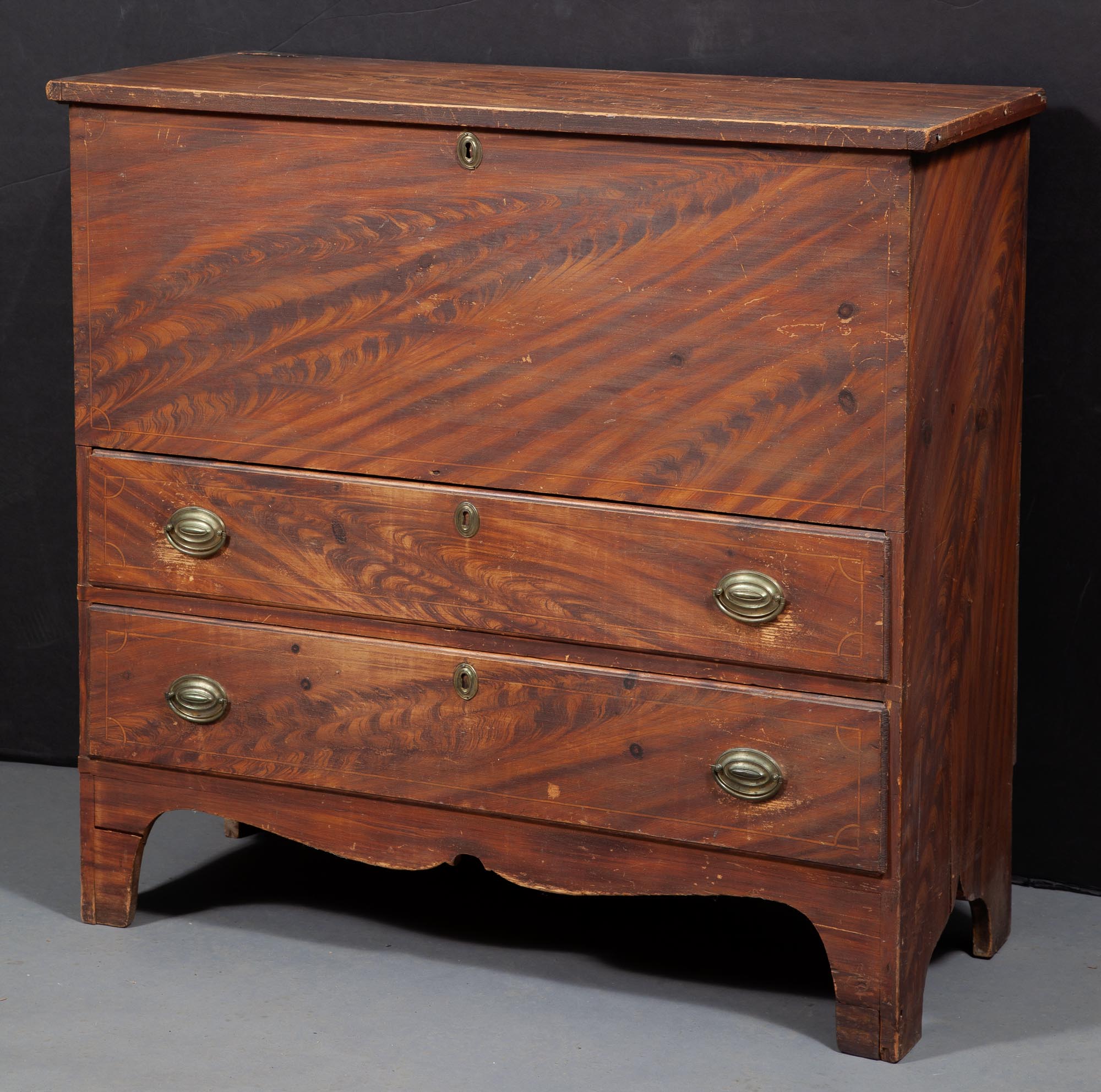 Lot image - Federal Grain Painted Blanket Chest