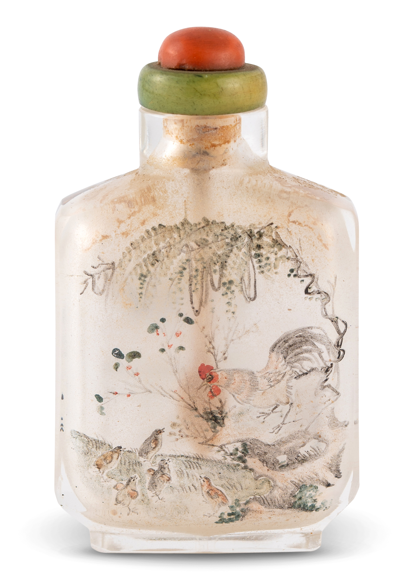 Lot image - A Chinese Inside-Painted Glass Snuff Bottle