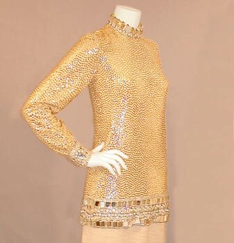 Lot image - Norell Sequined Evening Tunic