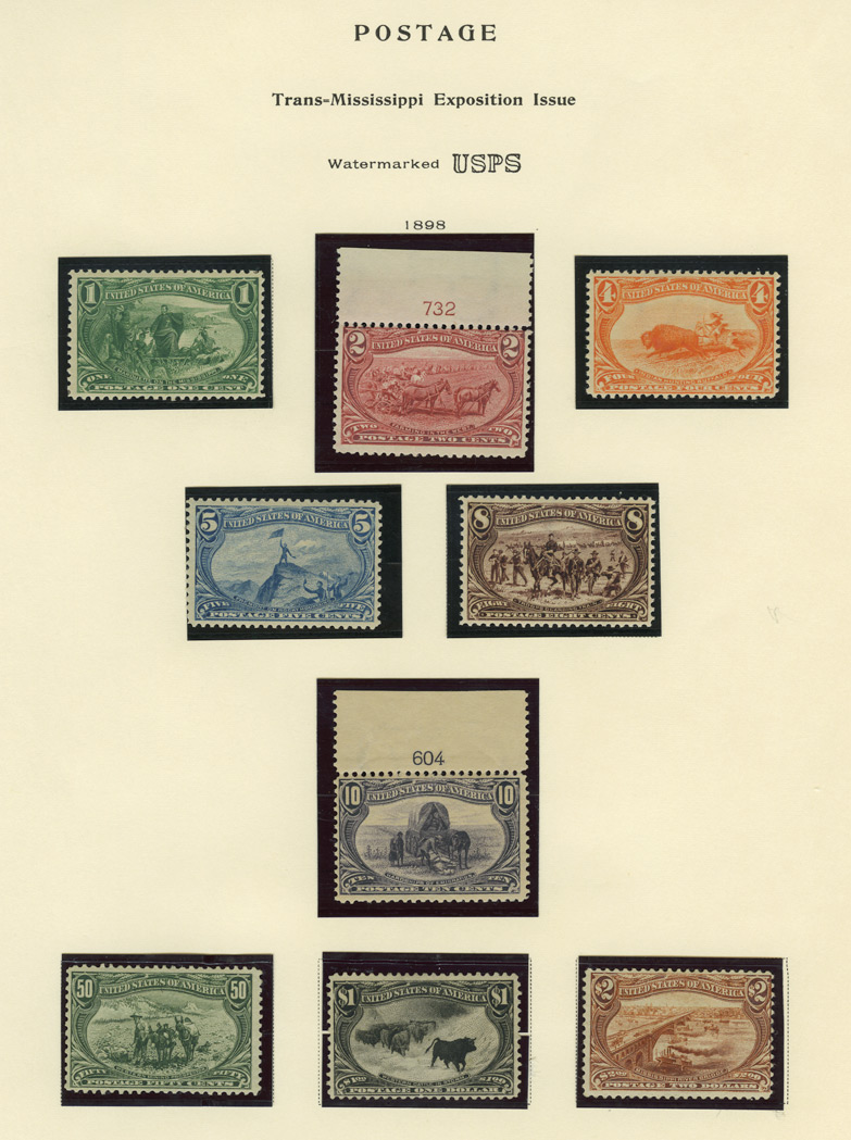 Lot image - United States 1898 Trans-Mississippi Issue, Scott 285-293