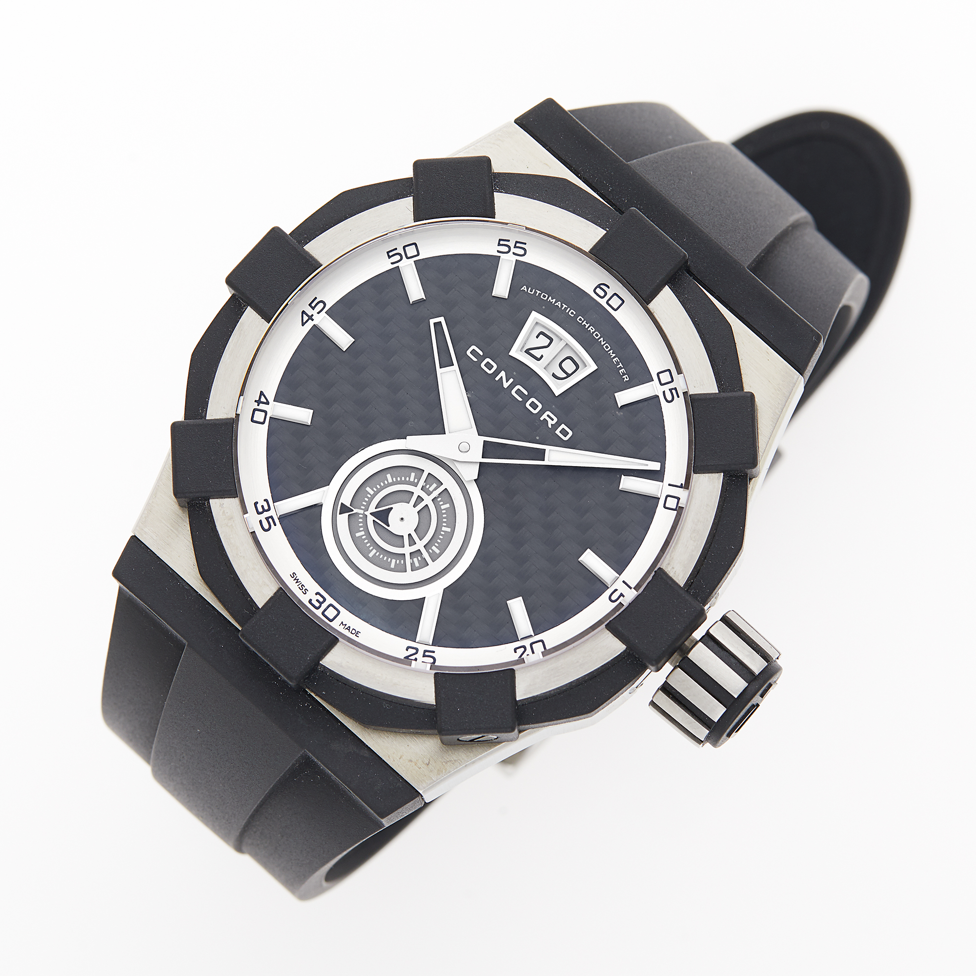 Lot image - Concord Titanium C1 Big Date Wristwatch, Ref. 320011