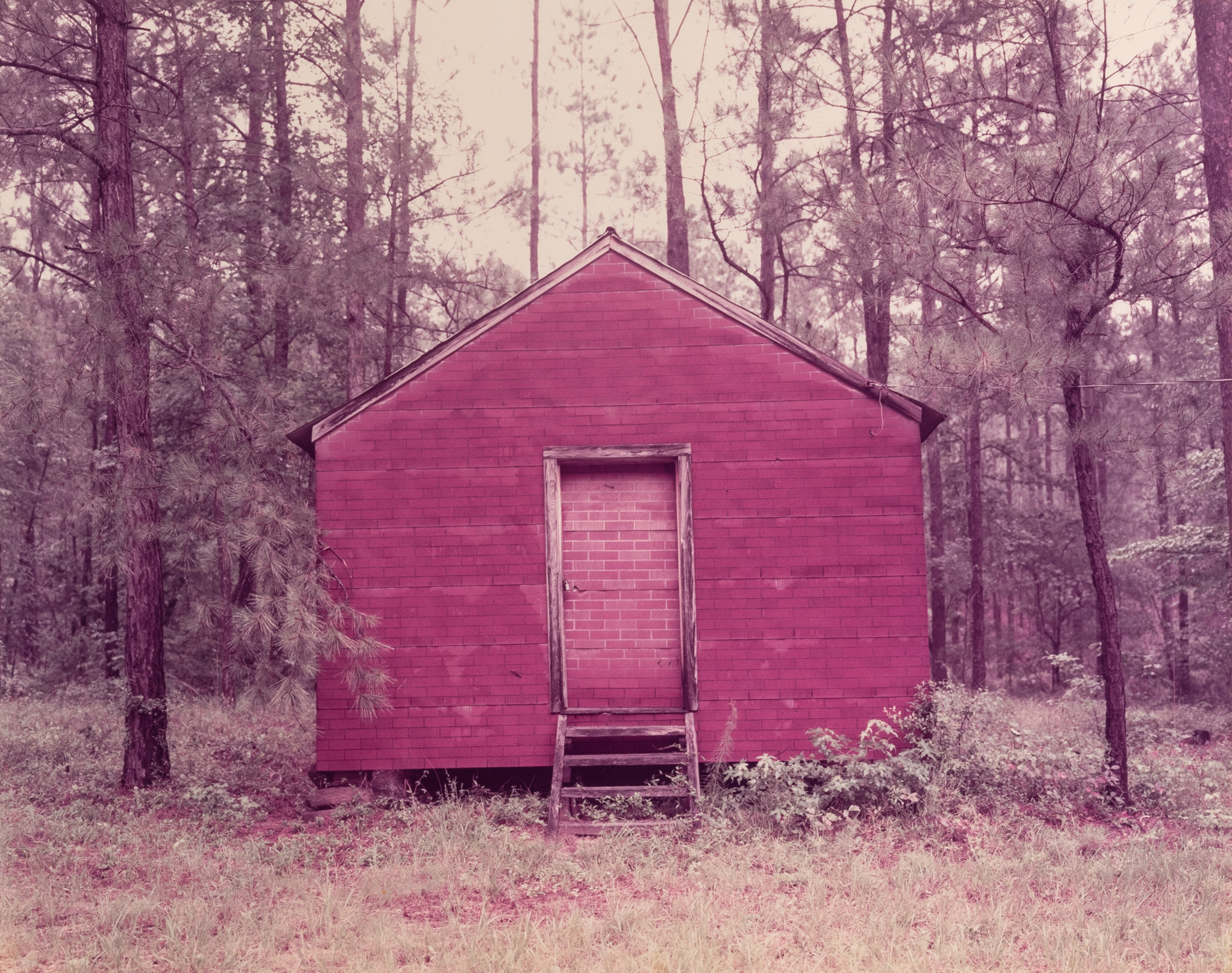Lot image - CHRISTENBERRY, WILLIAM (1926-2016)  Red Building in Forest, Hale County, Alabama,