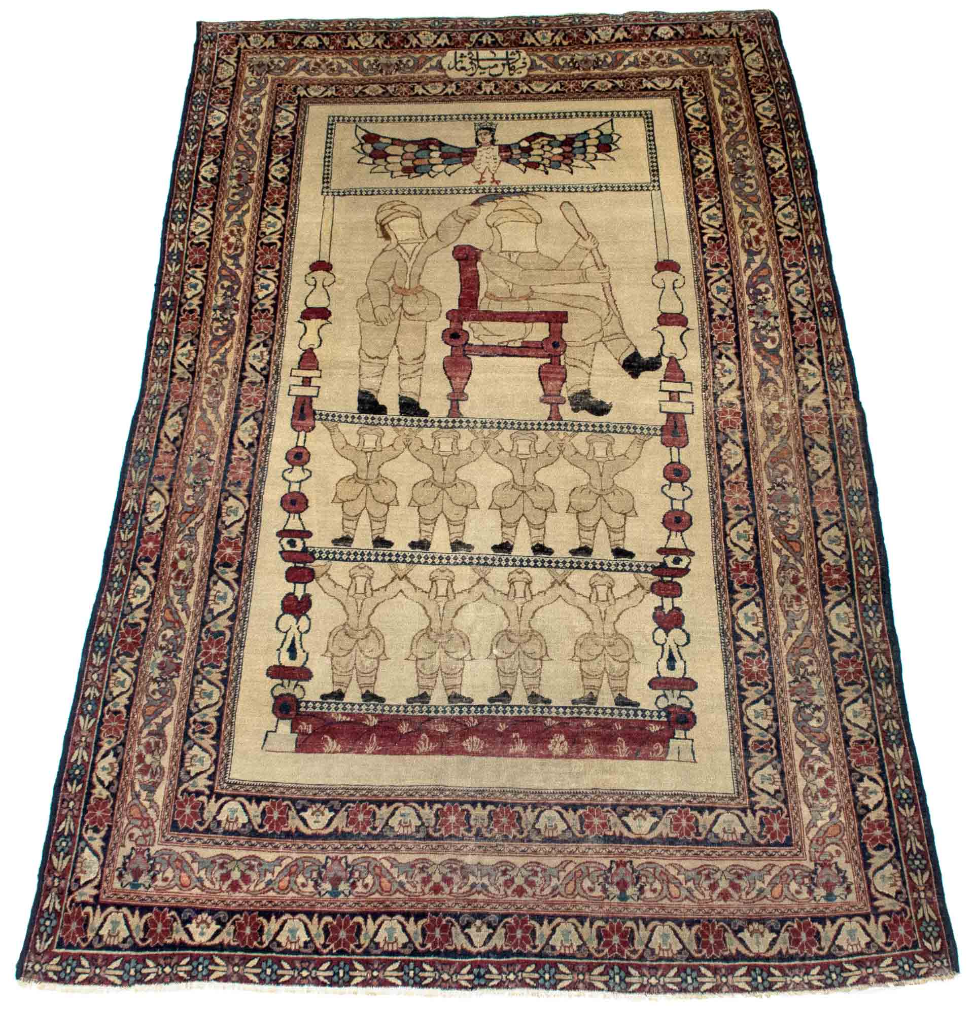 Lot image - Lavar Kerman Pictorial Rug