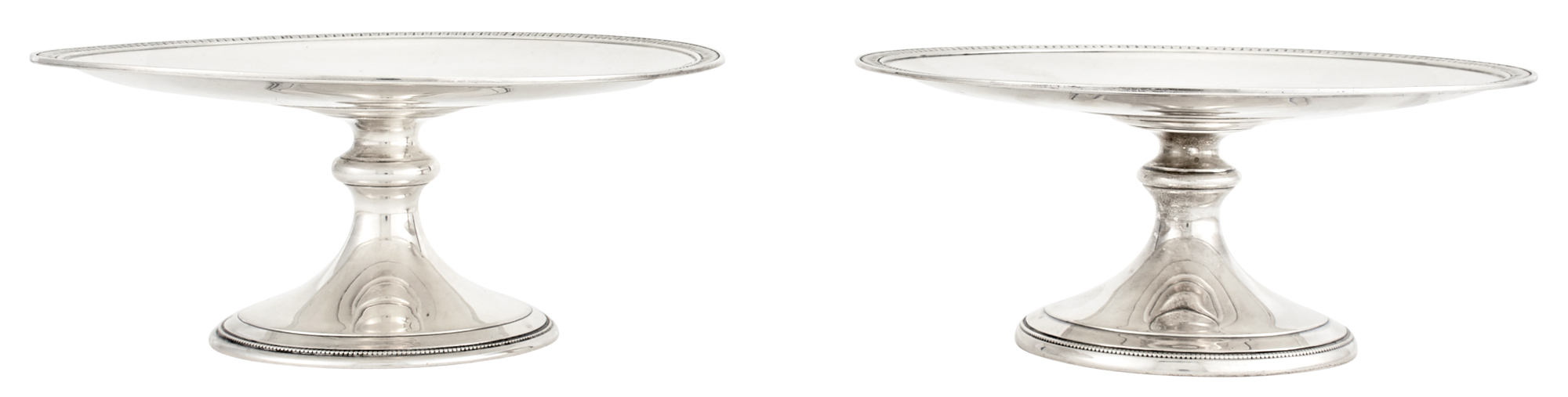 Lot image - Pair of Tiffany & Co. Sterling Silver Tazzae