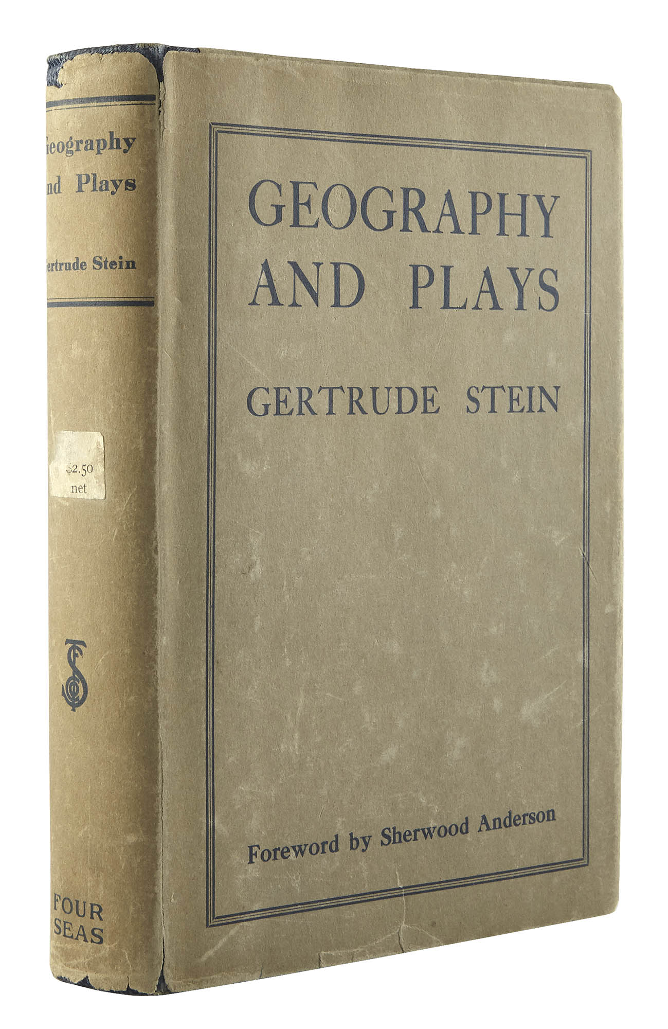 Lot image - STEIN, GERTRUDE  Geography and Plays.
