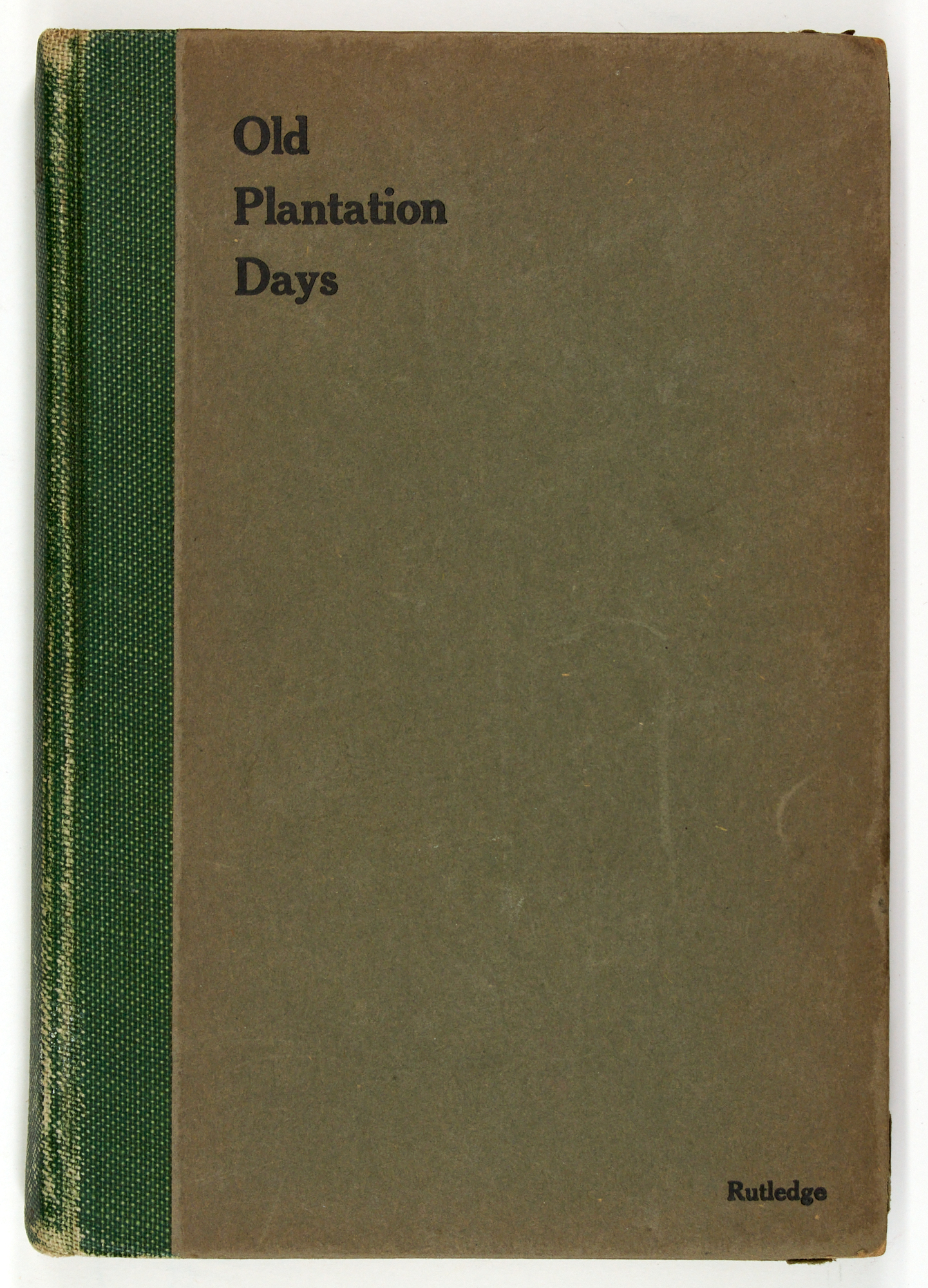 Lot image - [AMERICA-HUNTING]  RUTLEDGE, ARCHIBALD. Old Plantation Days.