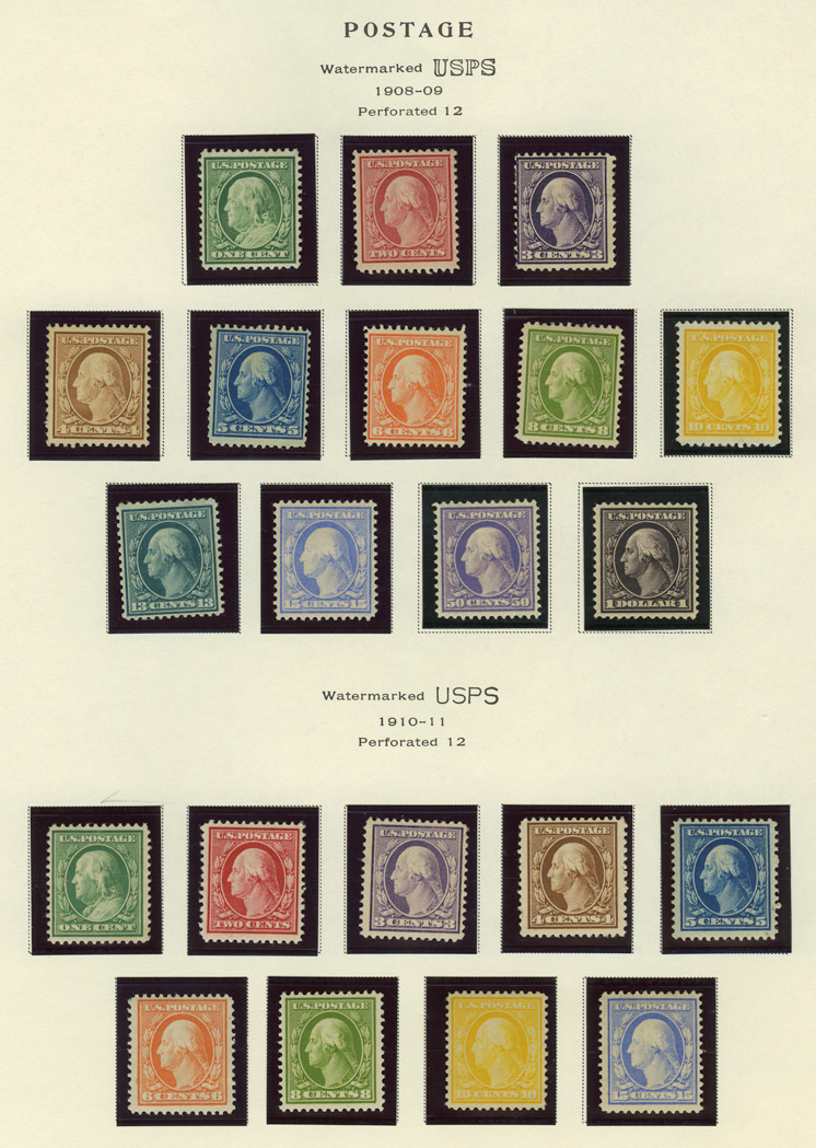 Lot image - United States Washington-Franklin Issues of 1908 to 1921