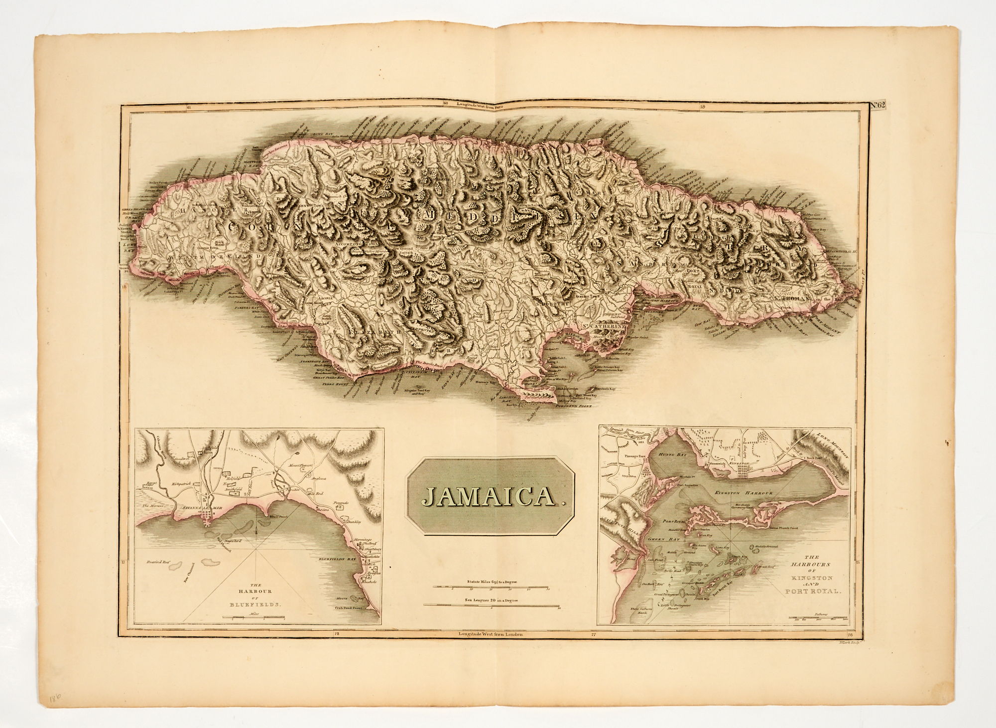 Lot image - [CARIBBEAN]  [THOMSON, JOHN]. A group of five maps of West Indian Islands