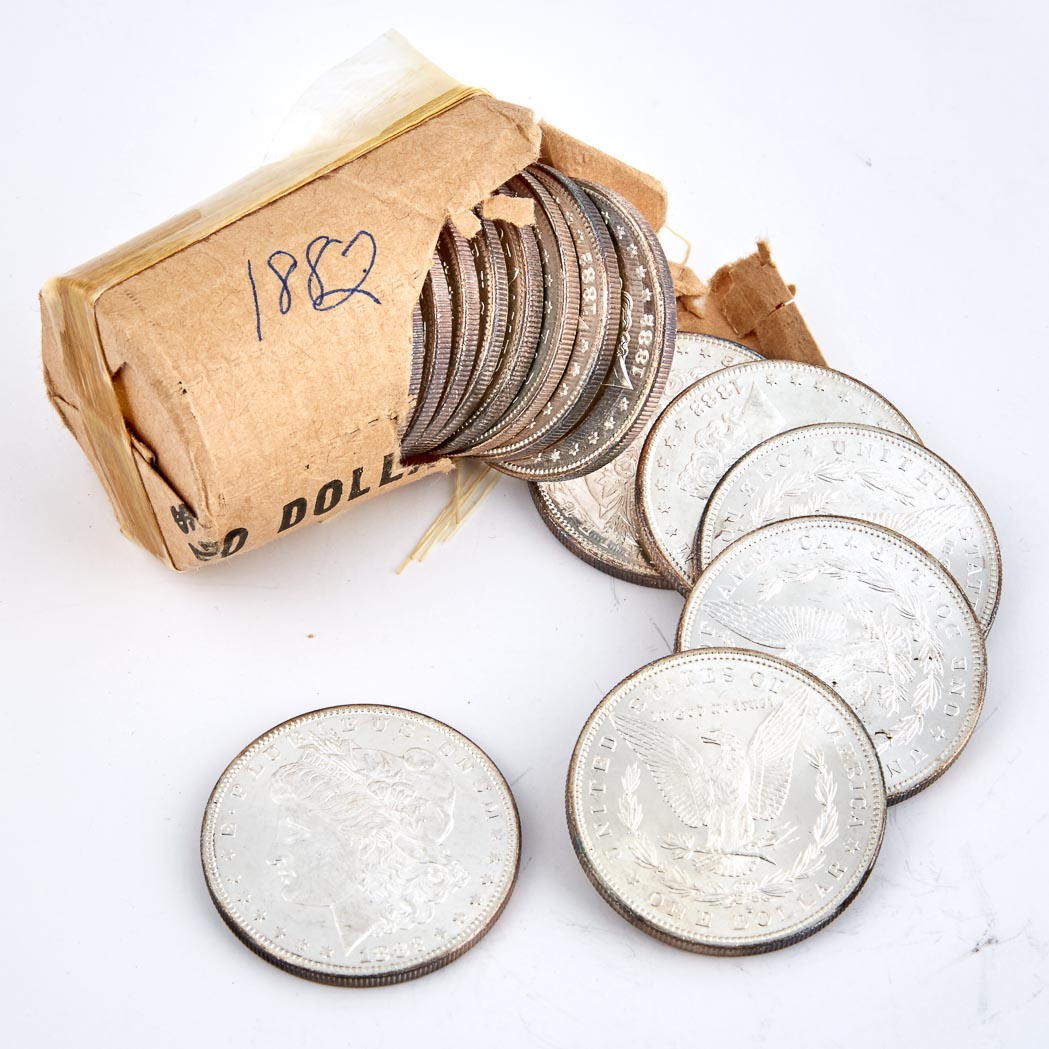 Lot image - United States 1882-O Morgan Dollars