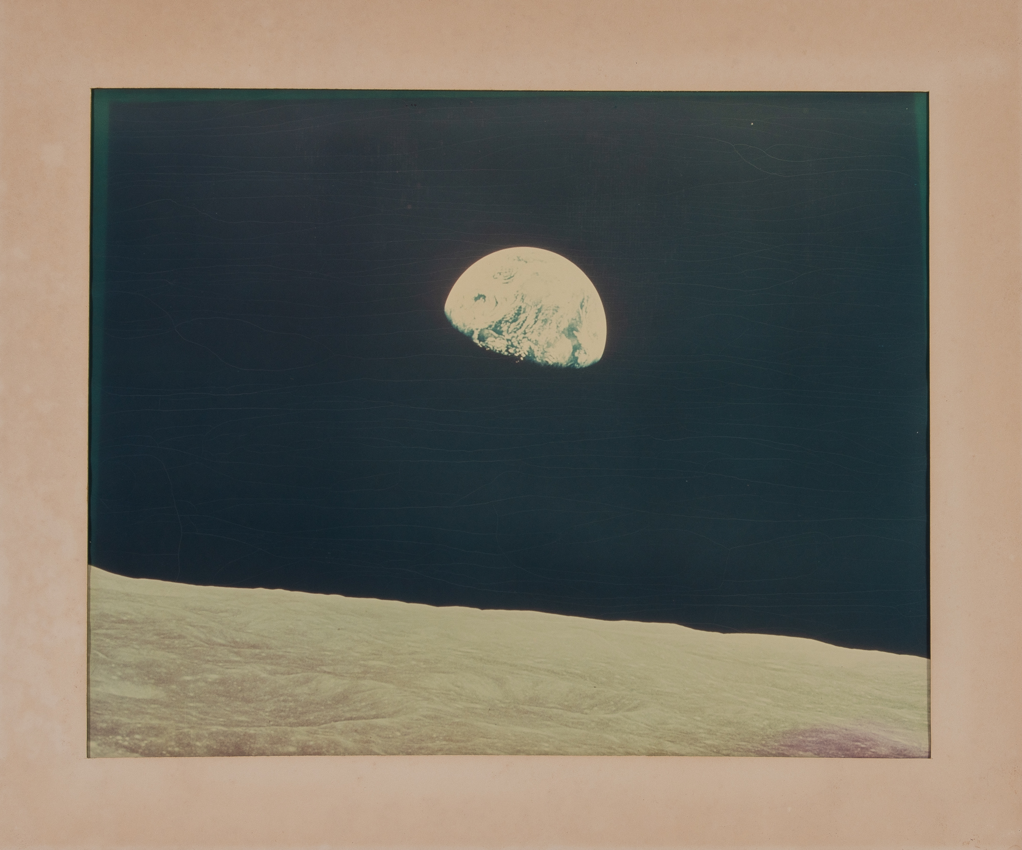 Lot image - ANDERS, WILLIAM  Earthrise, as photographed from the Apollo 8 command module, 24 December 1968.