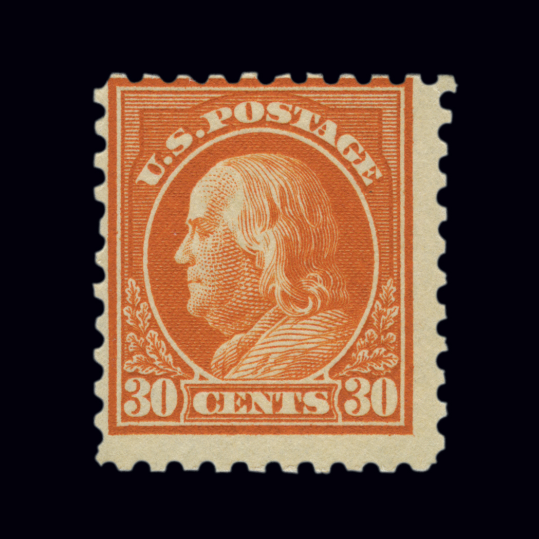 Lot image - United States 1916-17 30 Cents Orange Red, Scott 476A