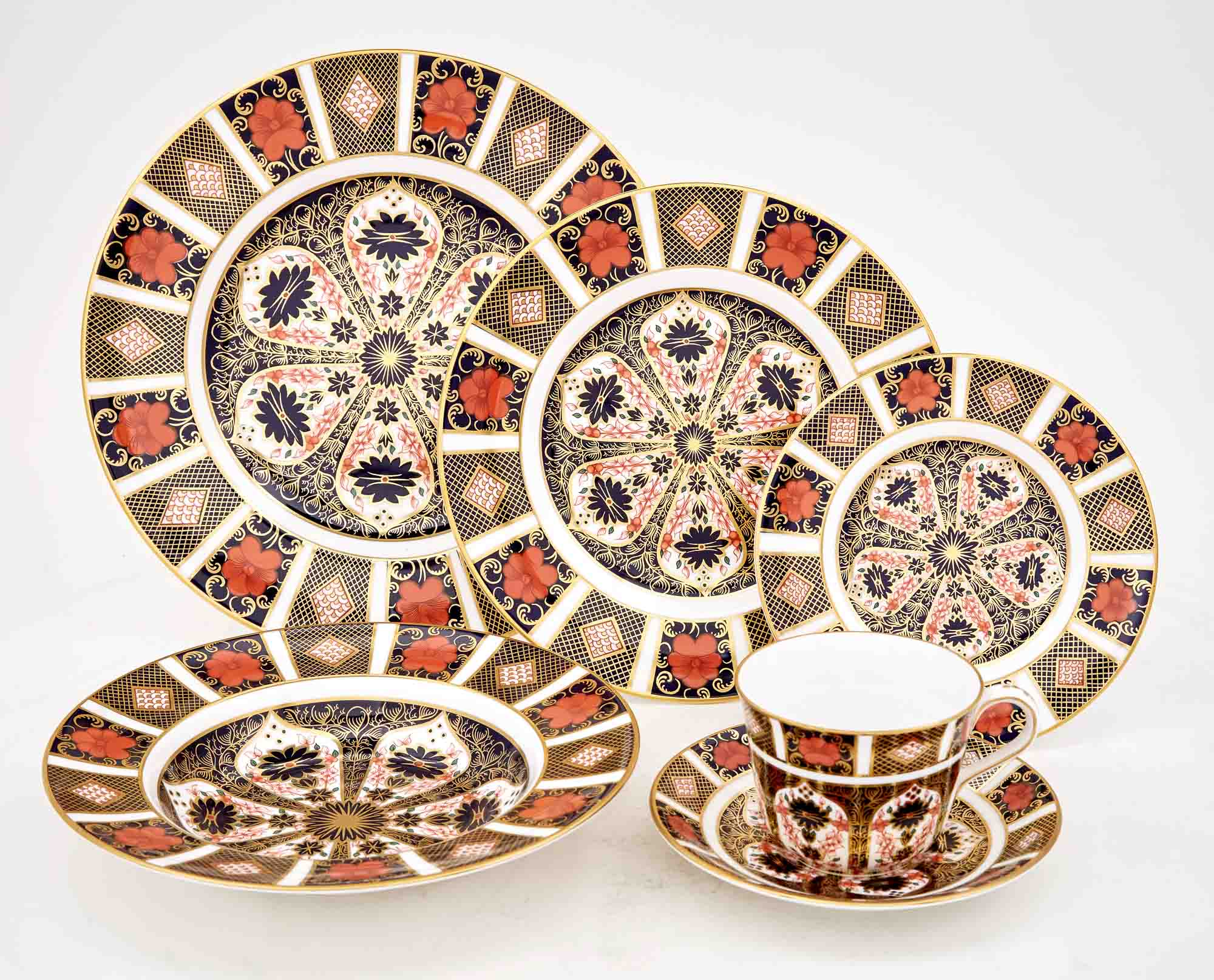 Lot image - Royal Crown Derby Bone China Table Service