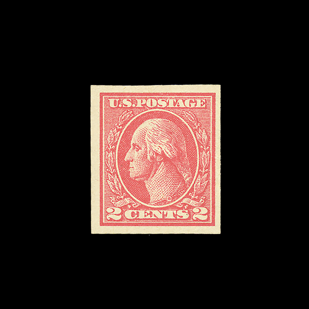 Lot image - United States 1920 Two Cents Imperforate Type VII, Scott 534B