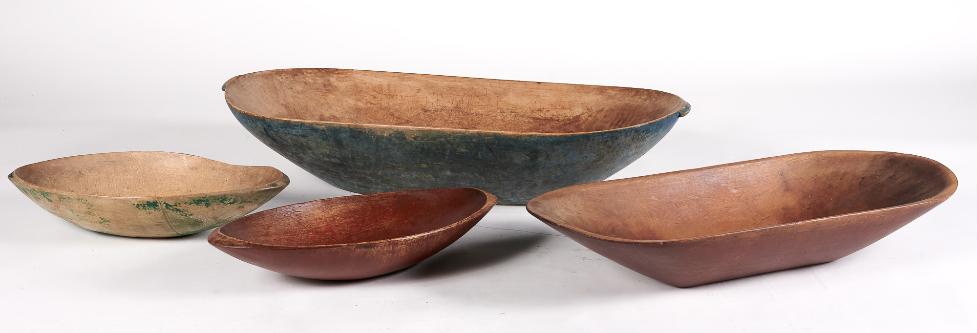 Lot image - Group of Four Wood Trenchers