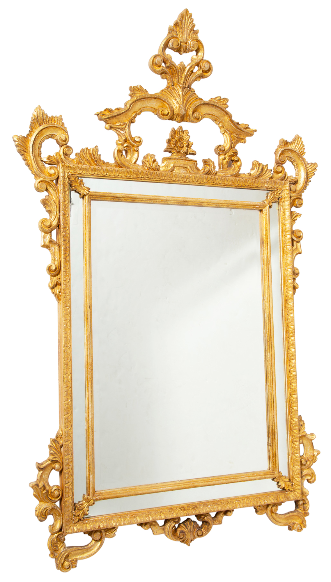 Lot image - Italian Rococo Style Giltwood Mirror
