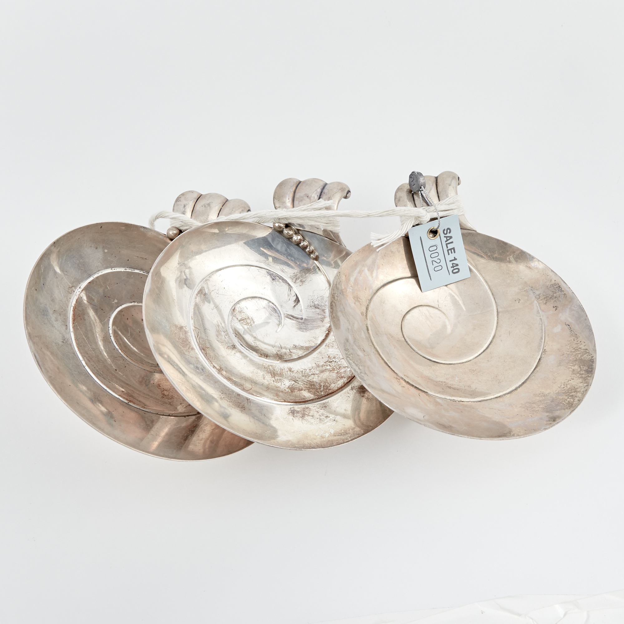 Lot image - 3 Silver Candy Dishes, 15 ozs., Tiffany & Co.