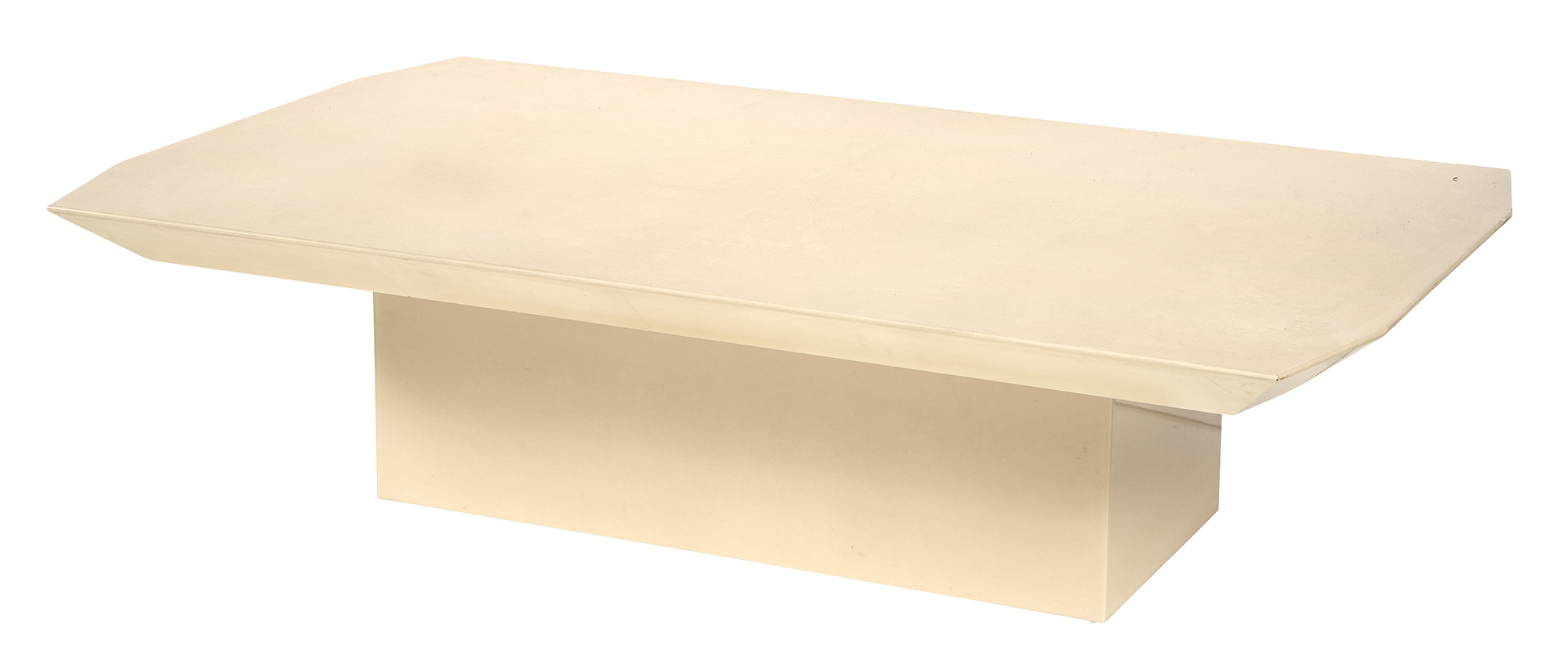 Lot image - Lacquered Vellum Low Table