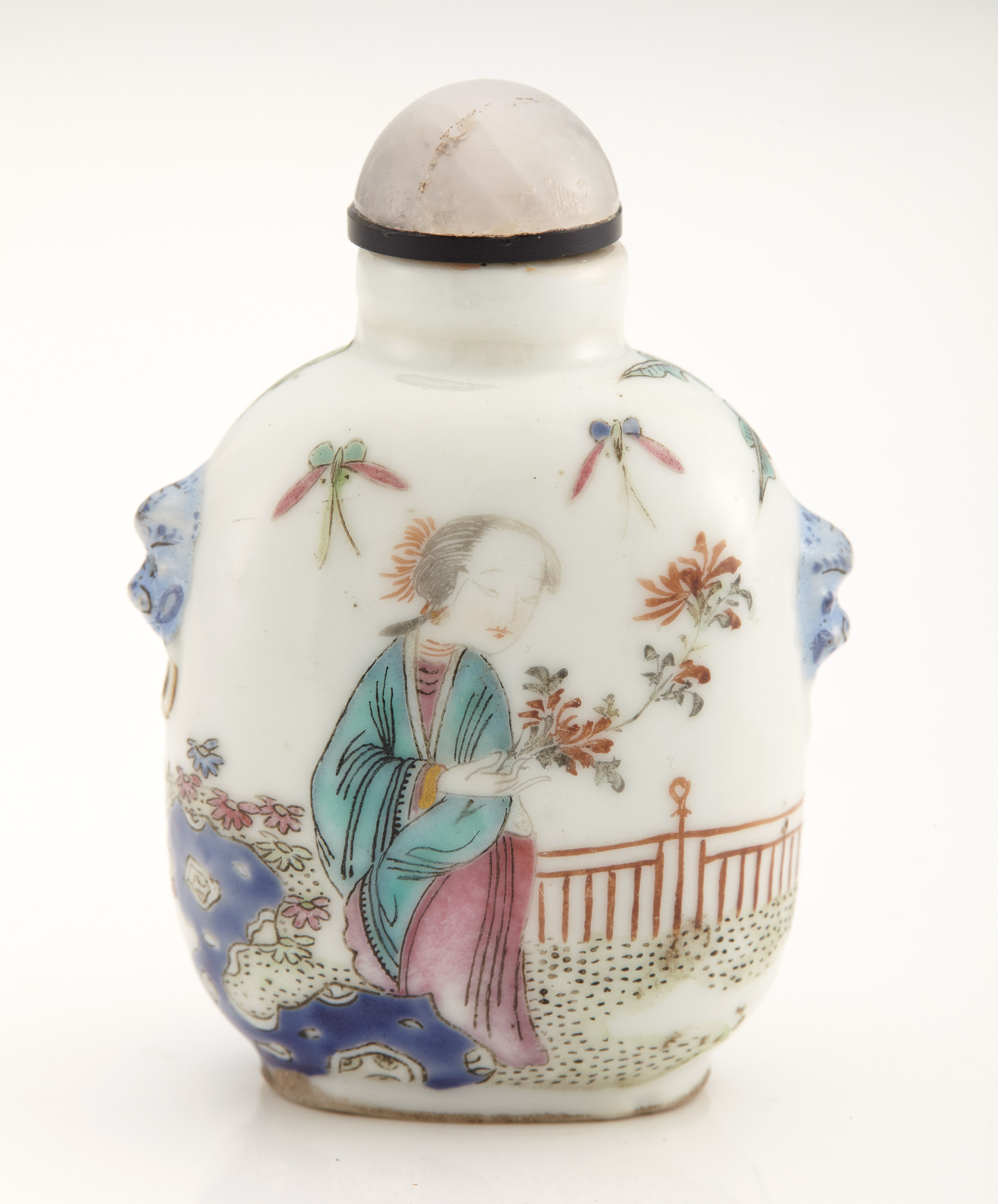 Lot image - Chinese Enameled Porcelain Snuff Bottle