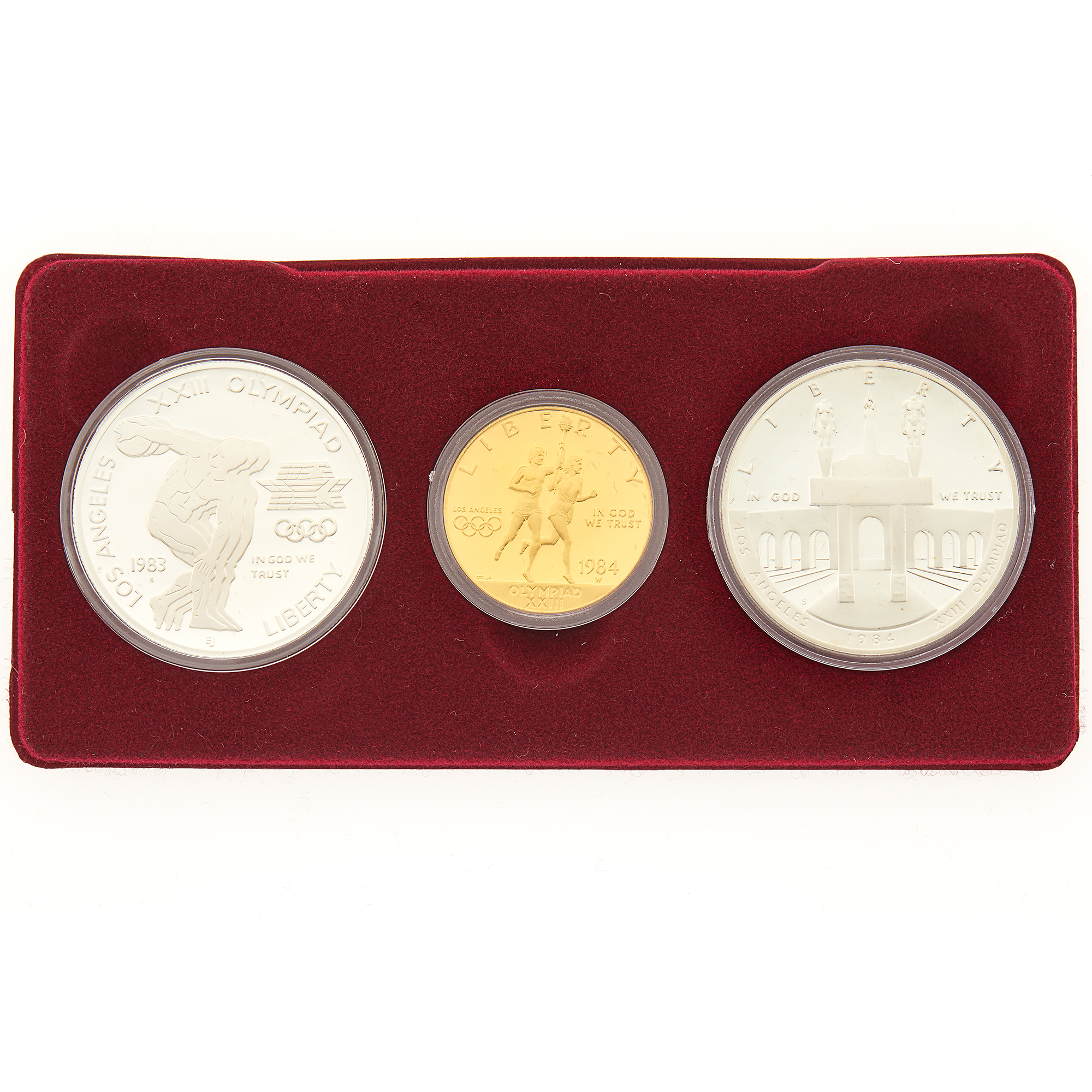 Lot image - United States 1984 Olympic Three-Piece Set