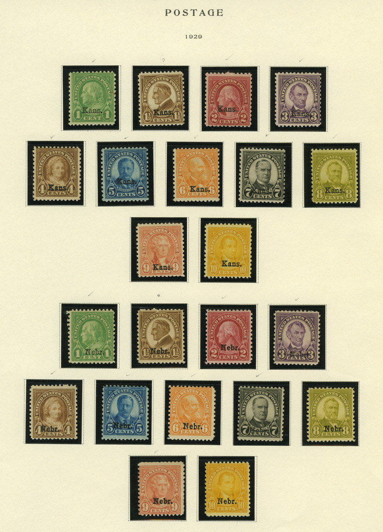 Lot image - United States Definitive Issues 1922 to 1965