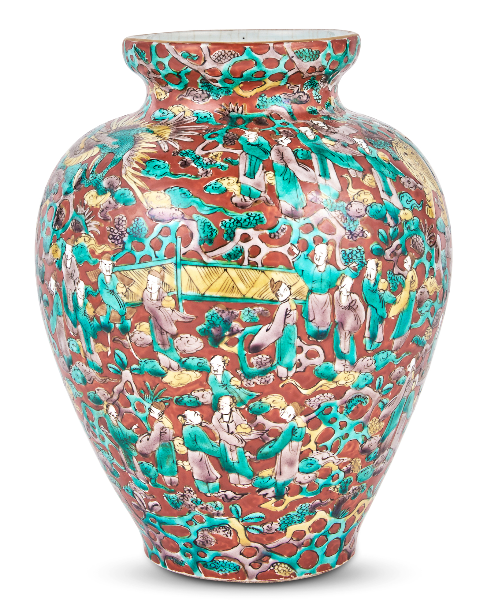 Lot image - A Japanese Ko-Kutani Porcelain Vase