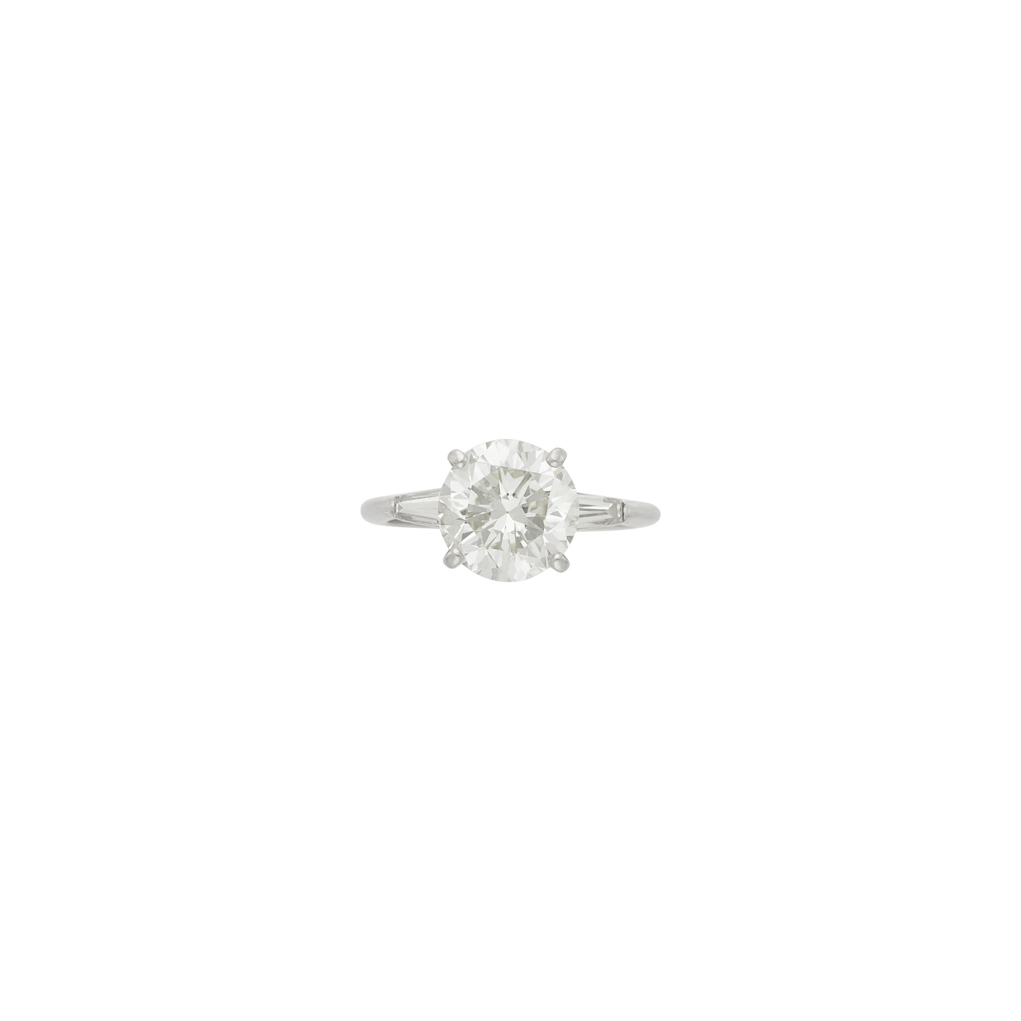 Lot image - Platinum and Diamond Ring