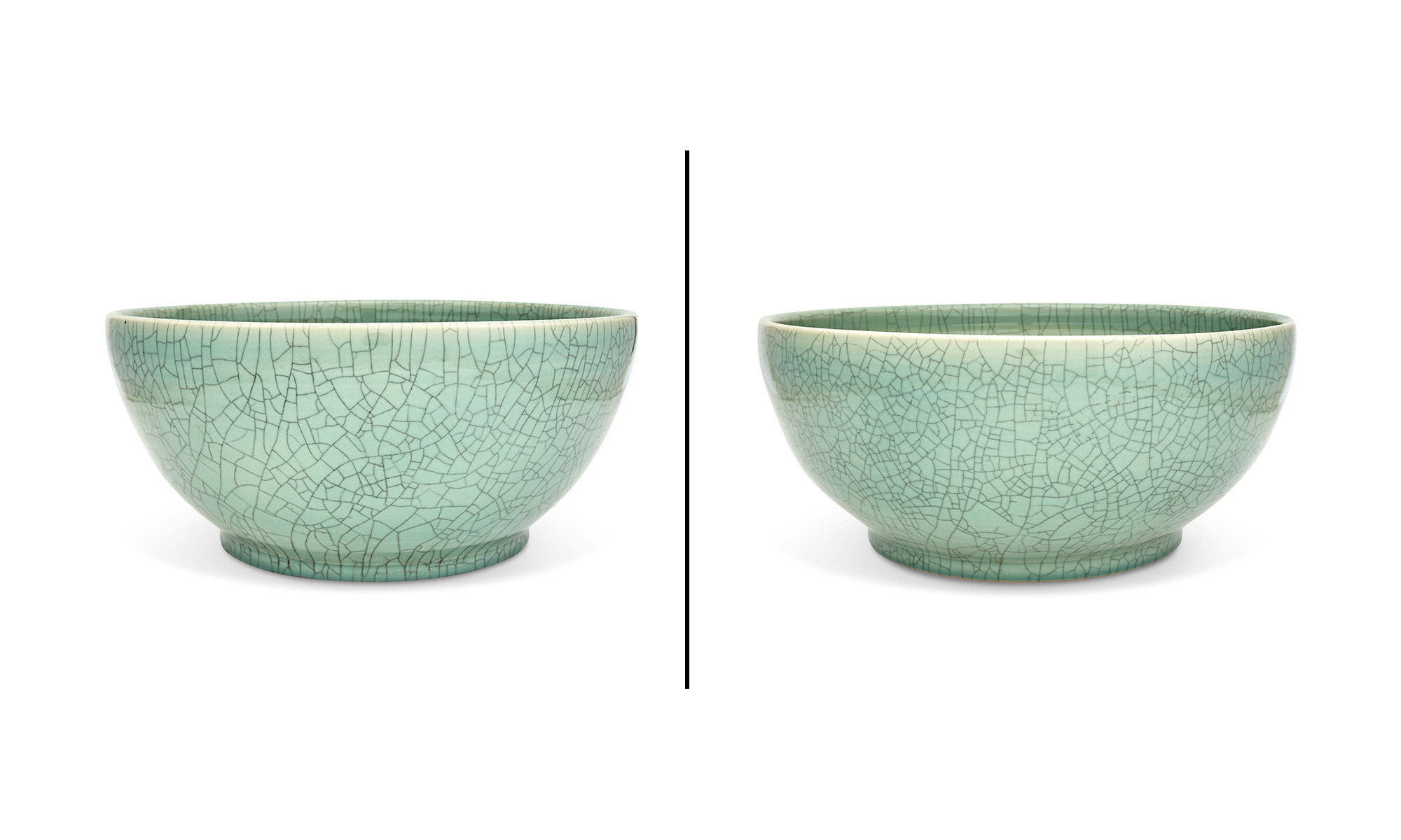 Lot image - A Large Pair of Chinese Celadon Planters