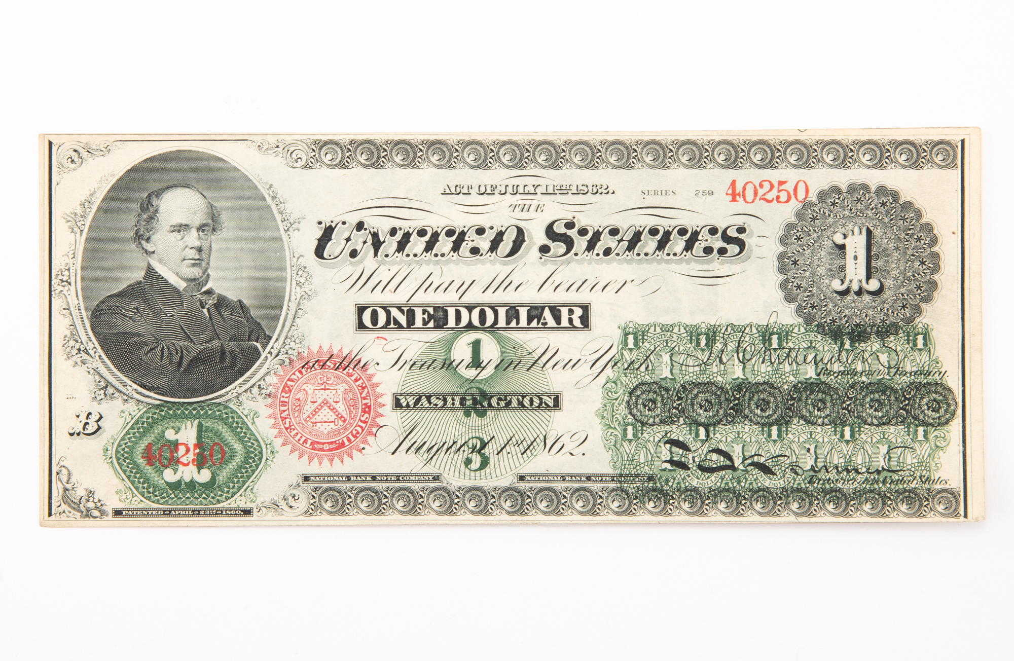 Lot image - United States 1862 One Dollar Series 250 Fr. 16b