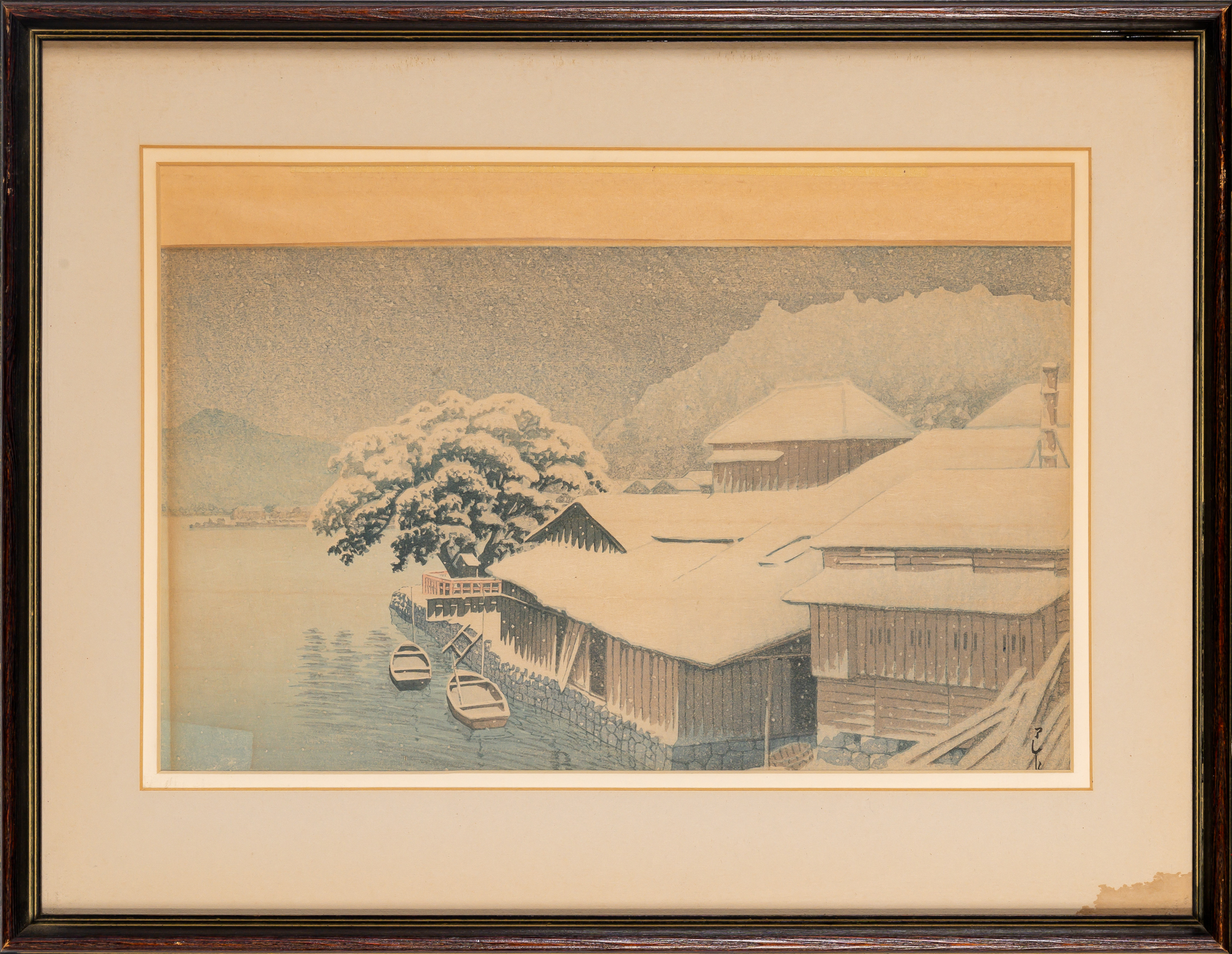 Lot image - A Japanese Shin Hanga Print by Hasui Kawase