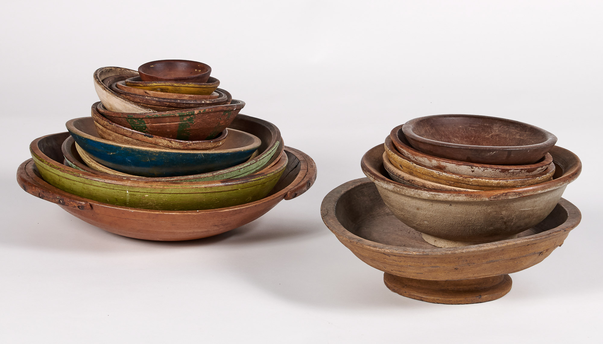 Lot image - Group of Approximately Twenty Turned Wood Dishes and Bowls