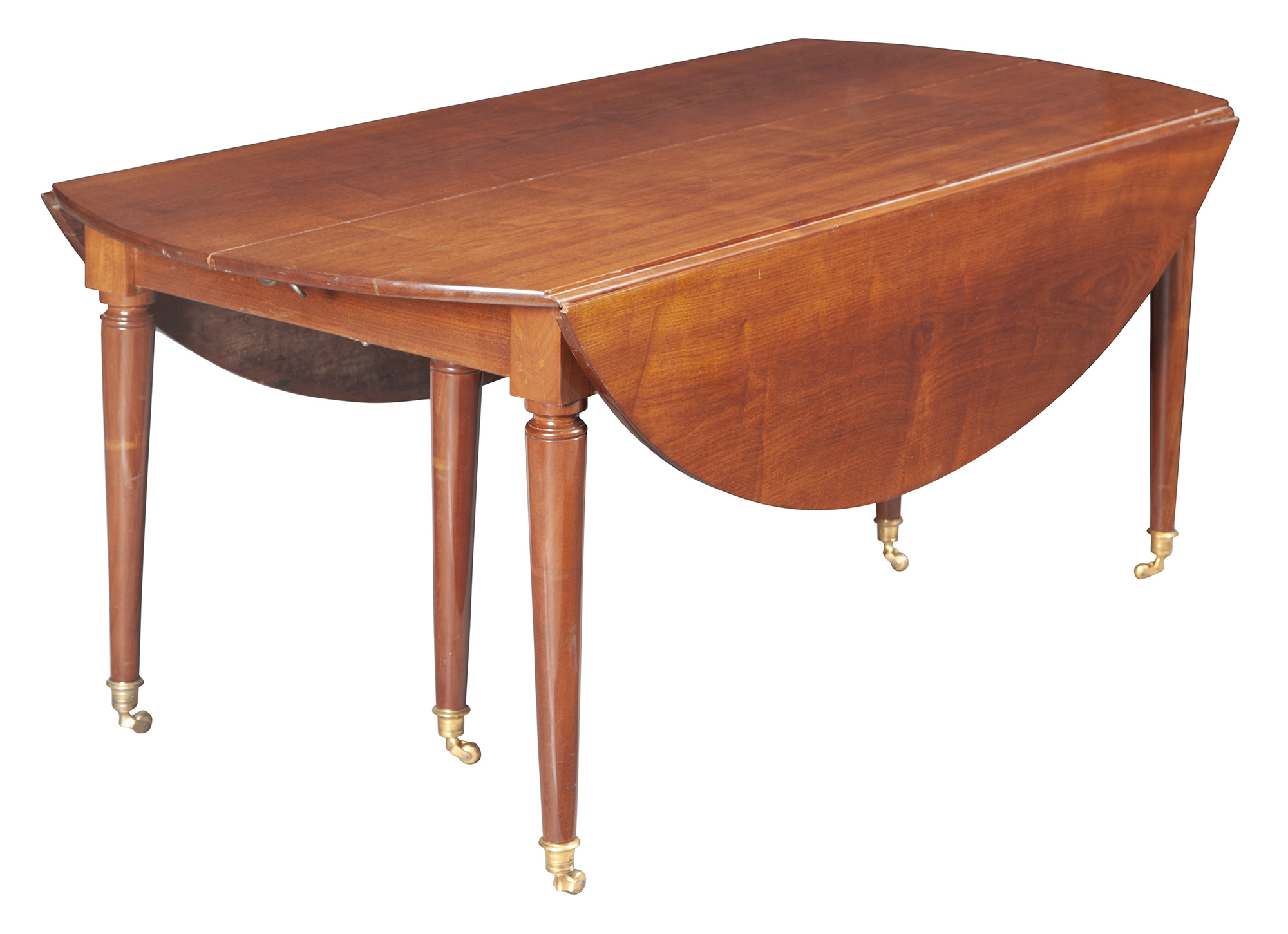 Lot image - Louis XVI Mahogany Extension Dining Table