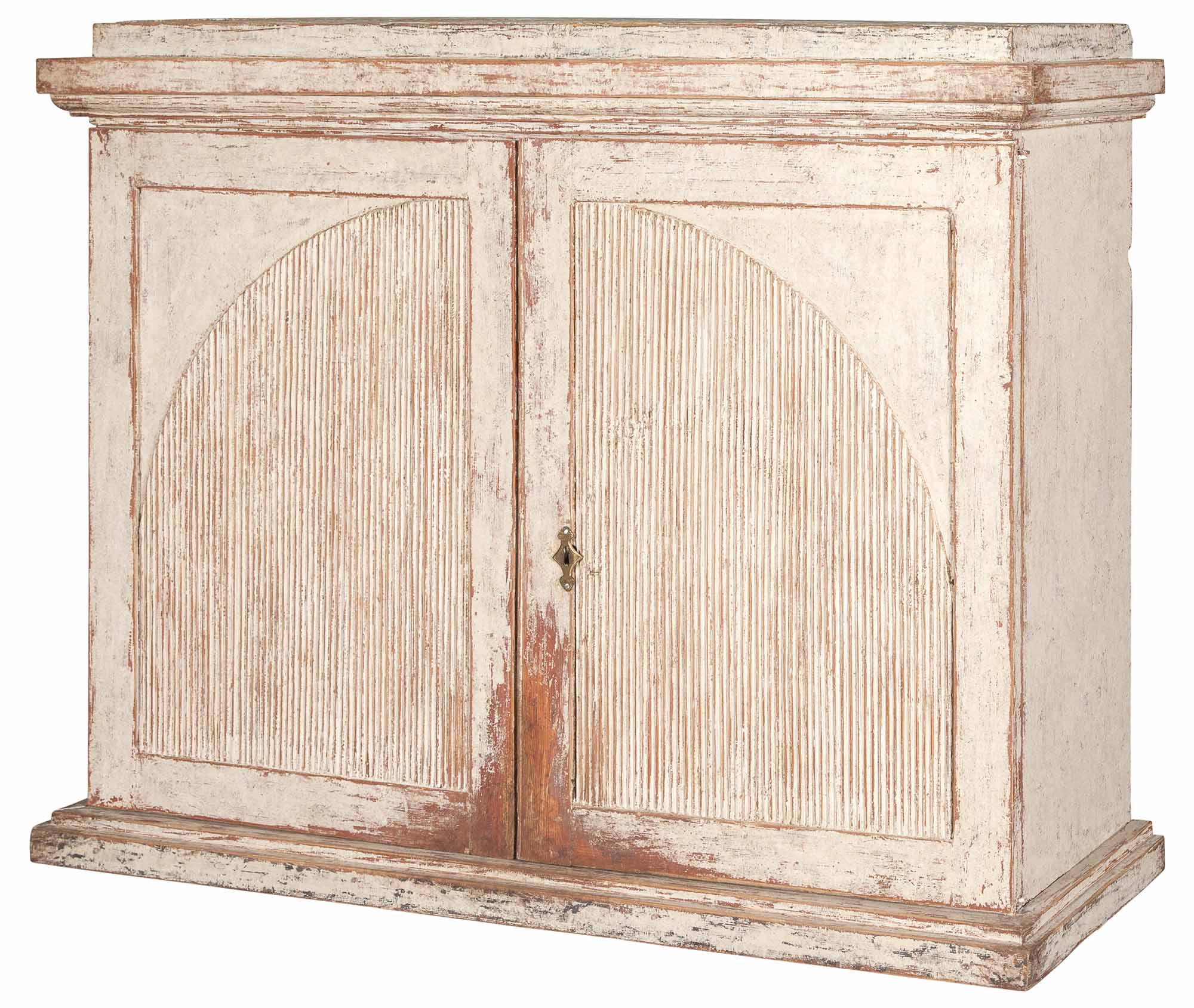 Lot image - Swedish Neoclassical Painted Side Cabinet