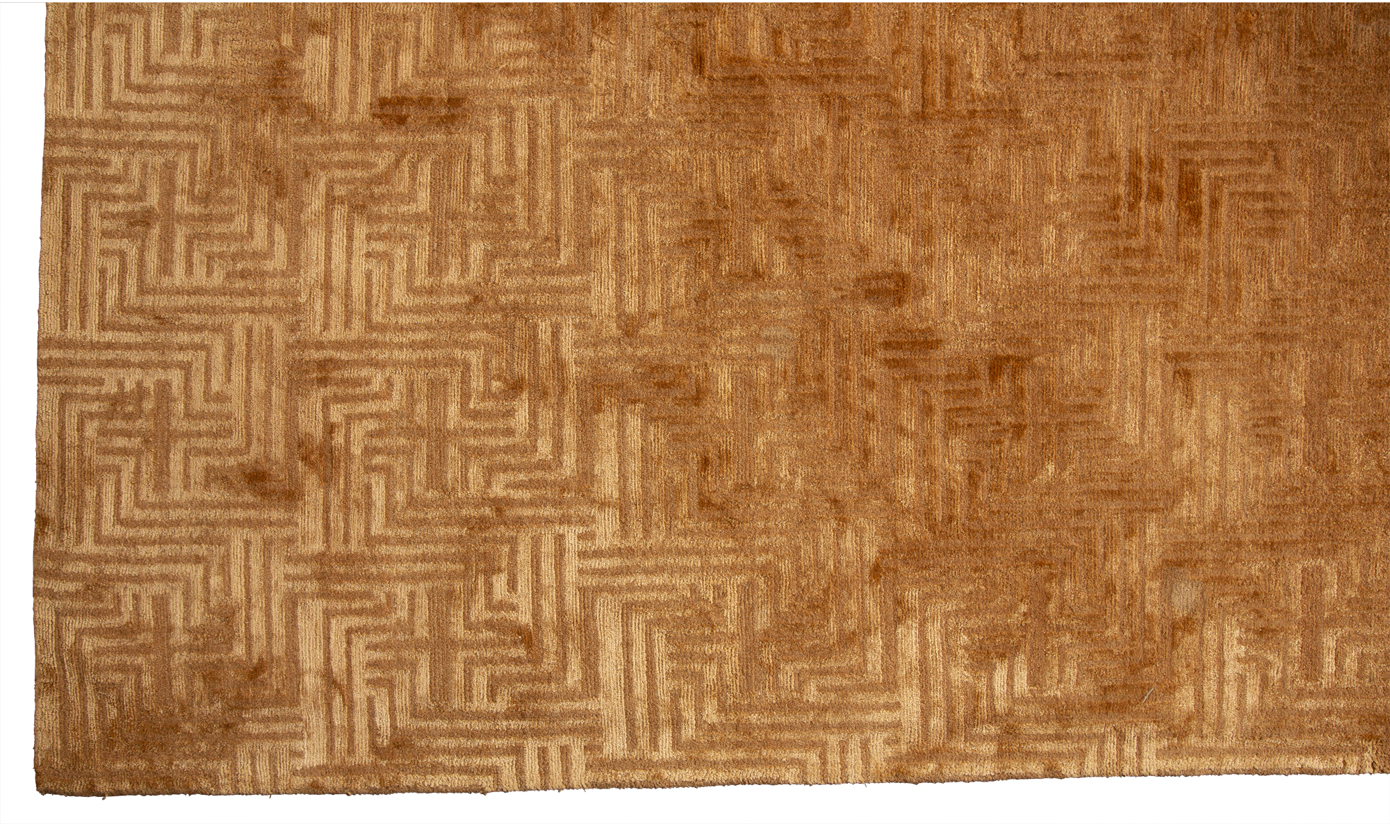 Lot image - Silk and Wool Tibetan Carpet