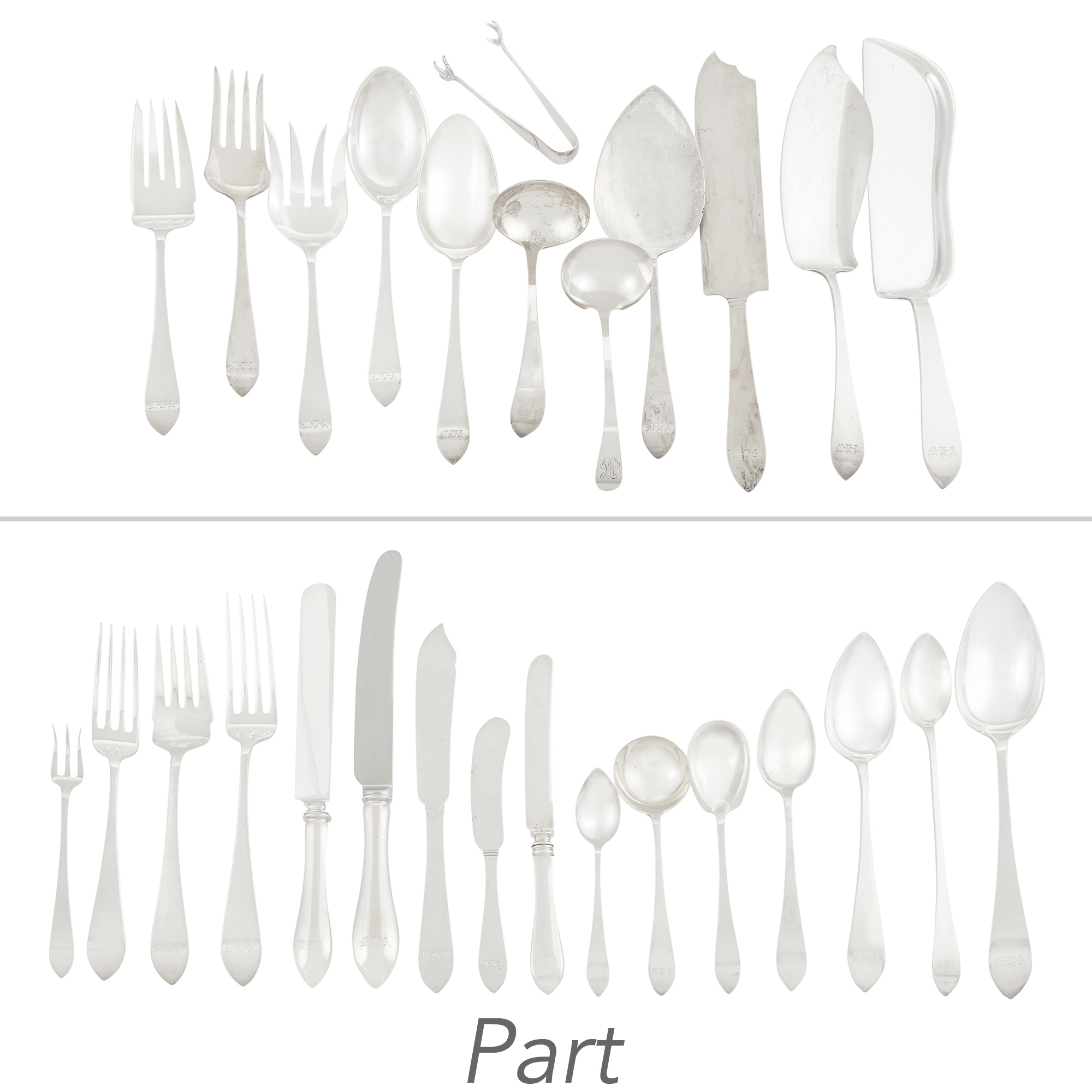 Lot image - Dominick & Haff Sterling Silver Pointed Antique