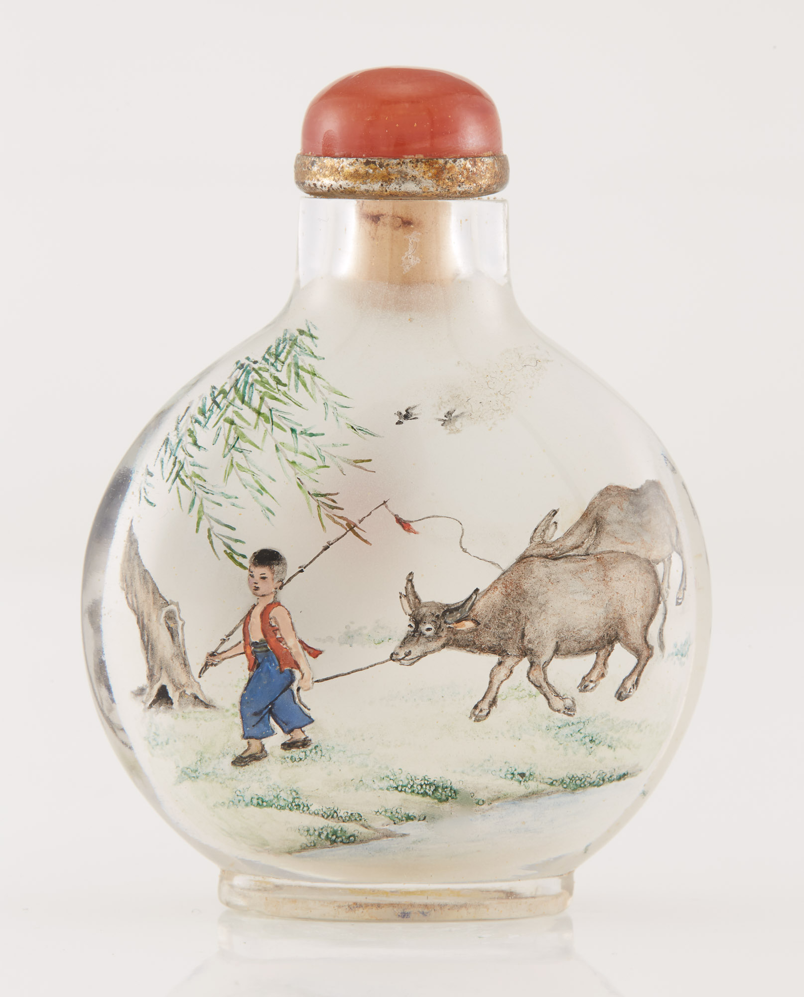 Lot image - Chinese Inside Painted Glass Snuff Bottle