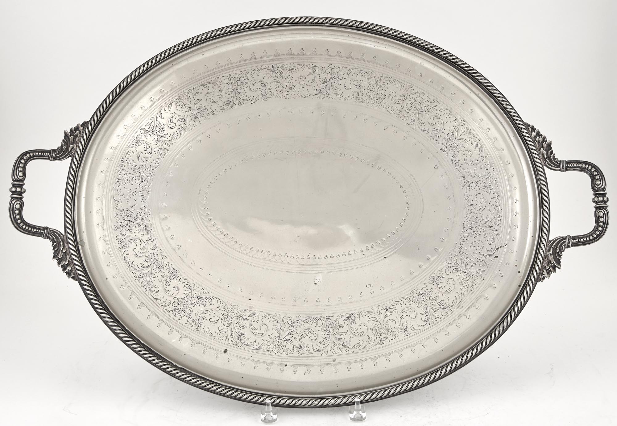 Lot image - Elkington Silver Plated Two Handled Tray